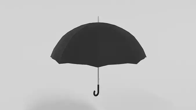 Low Poly Cartoon Umbrella