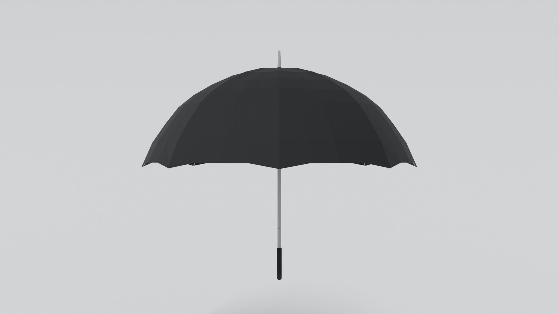 Low Poly Cartoon Umbrella Low-poly 3D model_3