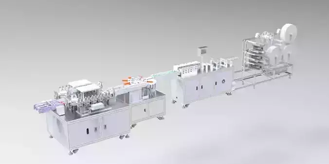 Butterfly Face Mask Making Machine 3D model