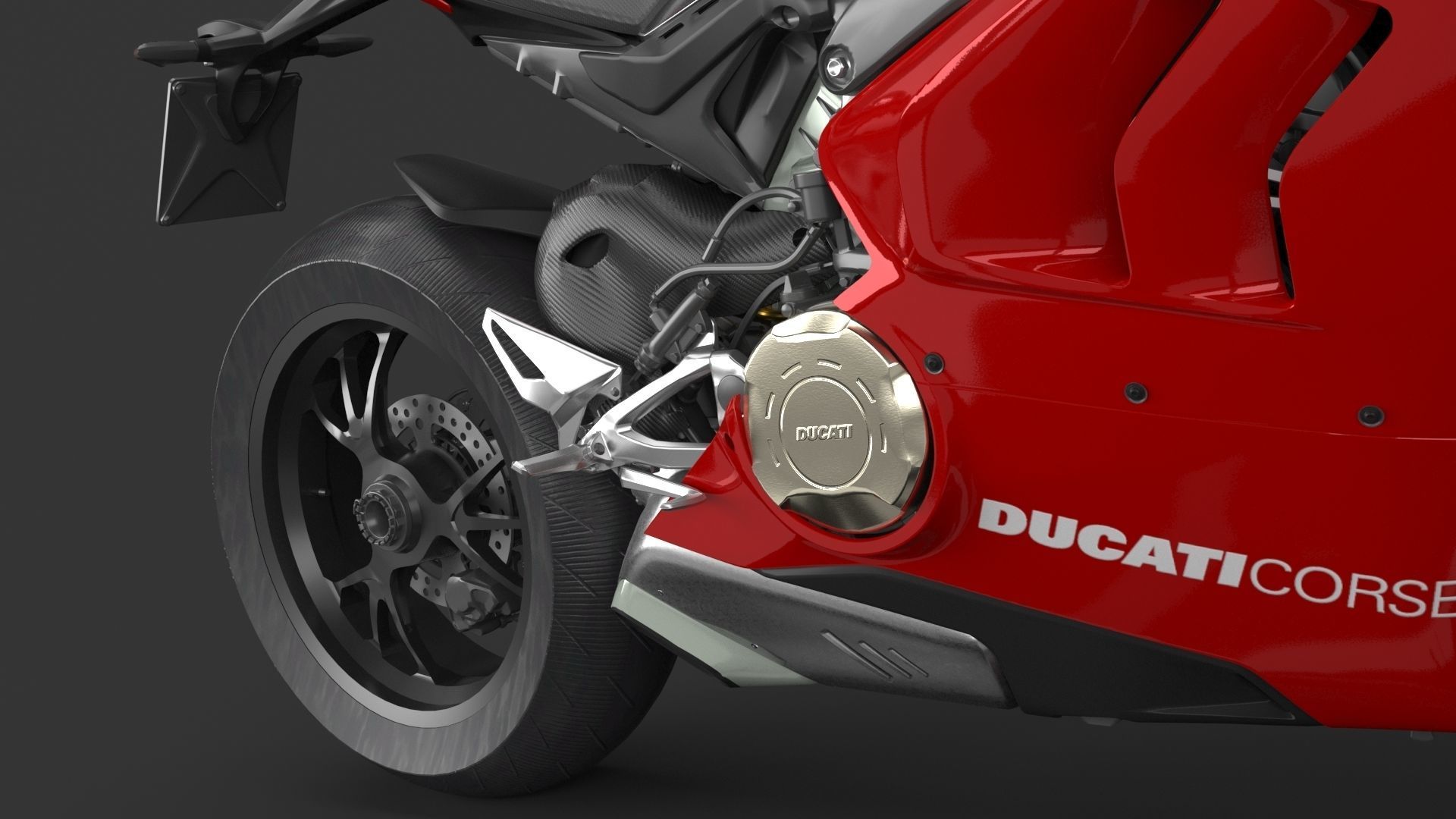 Ducati Panigale V4 R VRay PBR 3D model_6