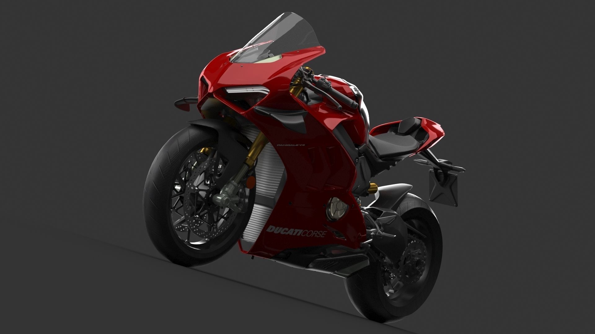 Ducati Panigale V4 R VRay PBR 3D model_4