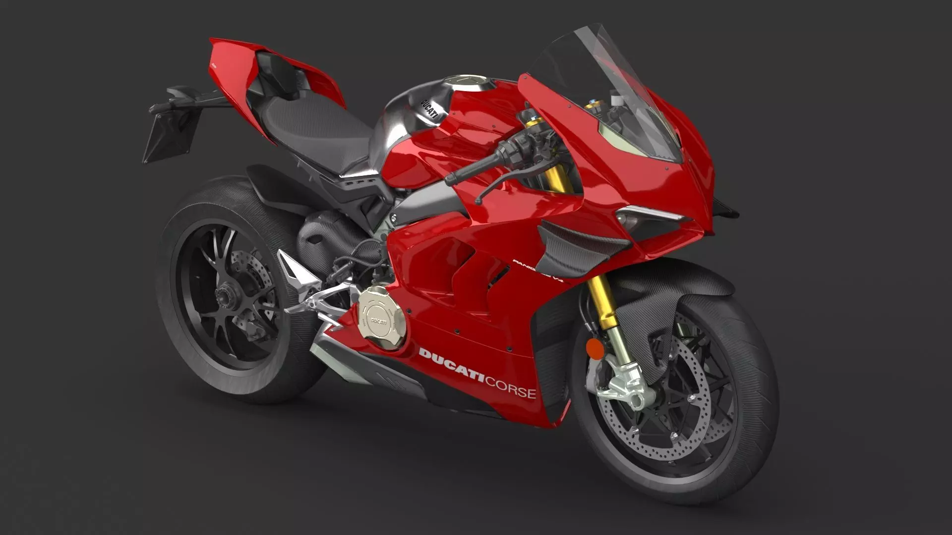 Ducati Panigale V4 R VRay PBR 3D model_0