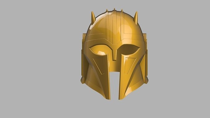 Mandalorian the armorer helm 3D print model