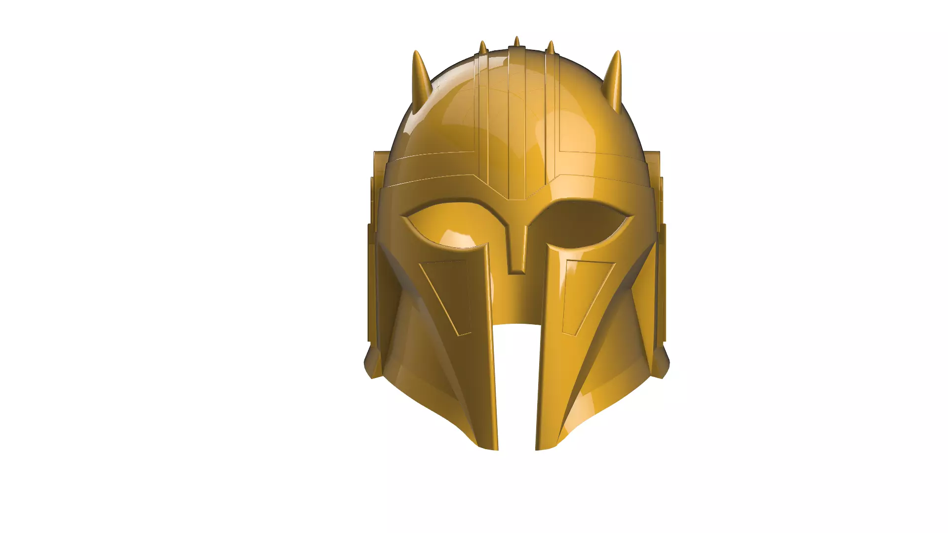 Mandalorian the armorer helm 3D print model_0