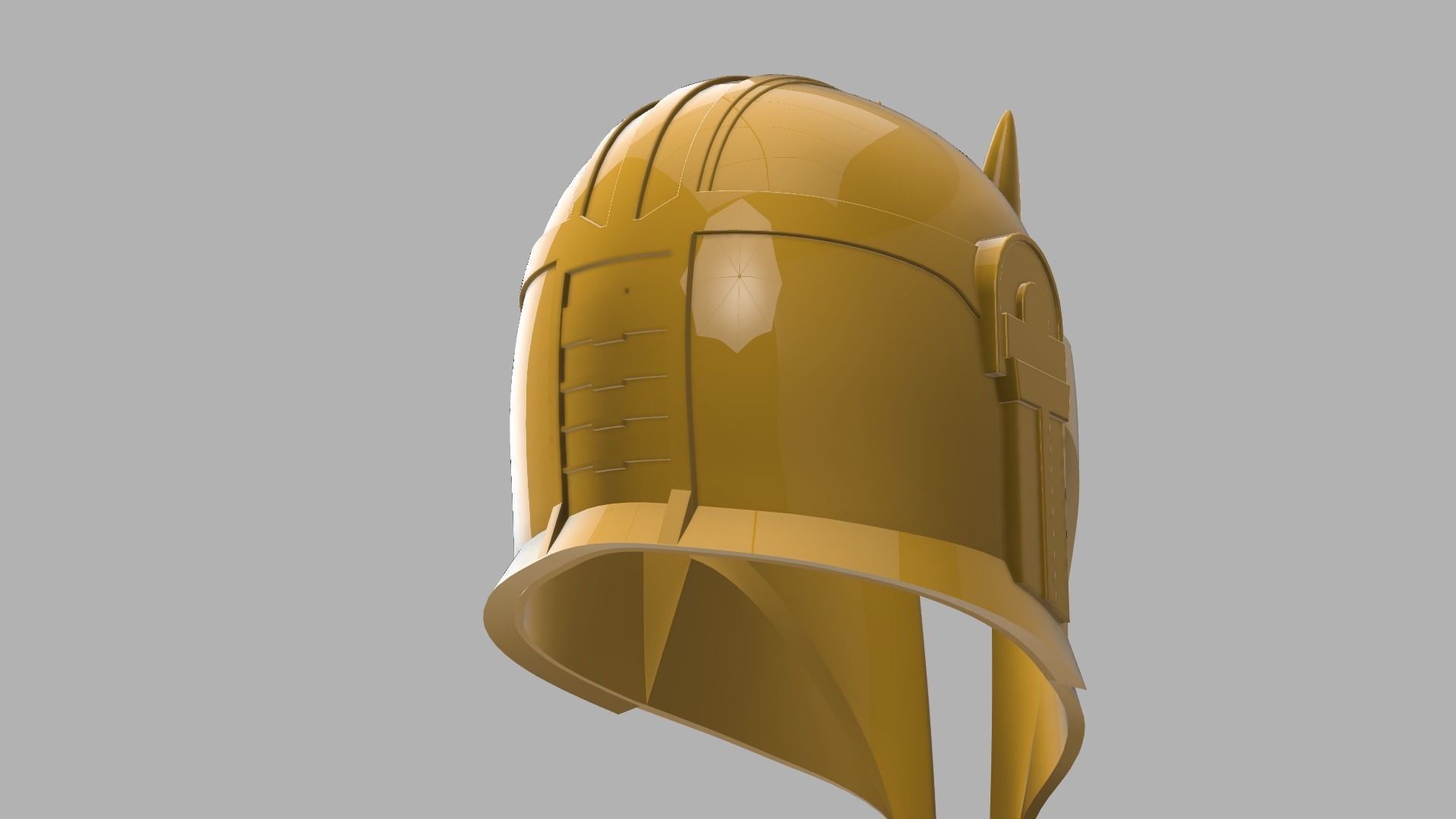 Mandalorian the armorer helm 3D print model_2