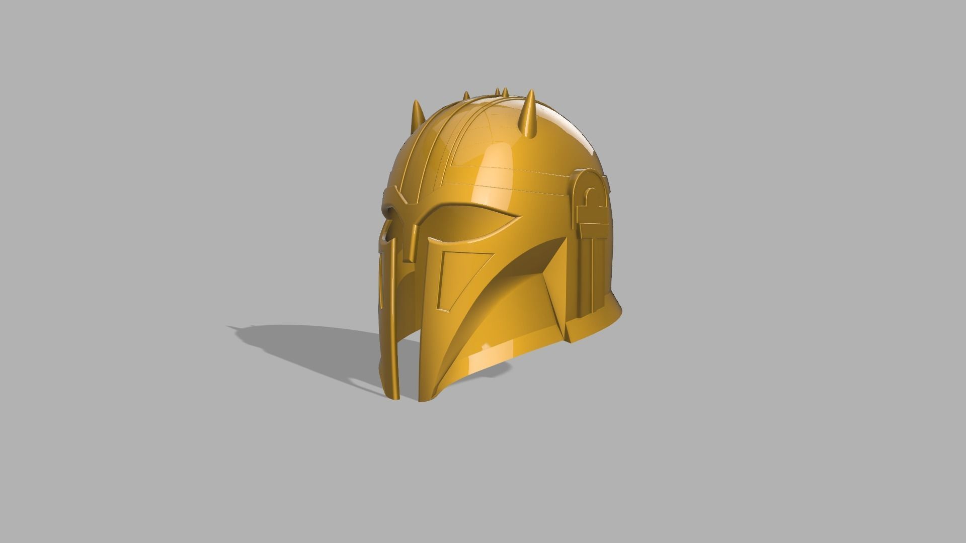 Mandalorian the armorer helm 3D print model_3