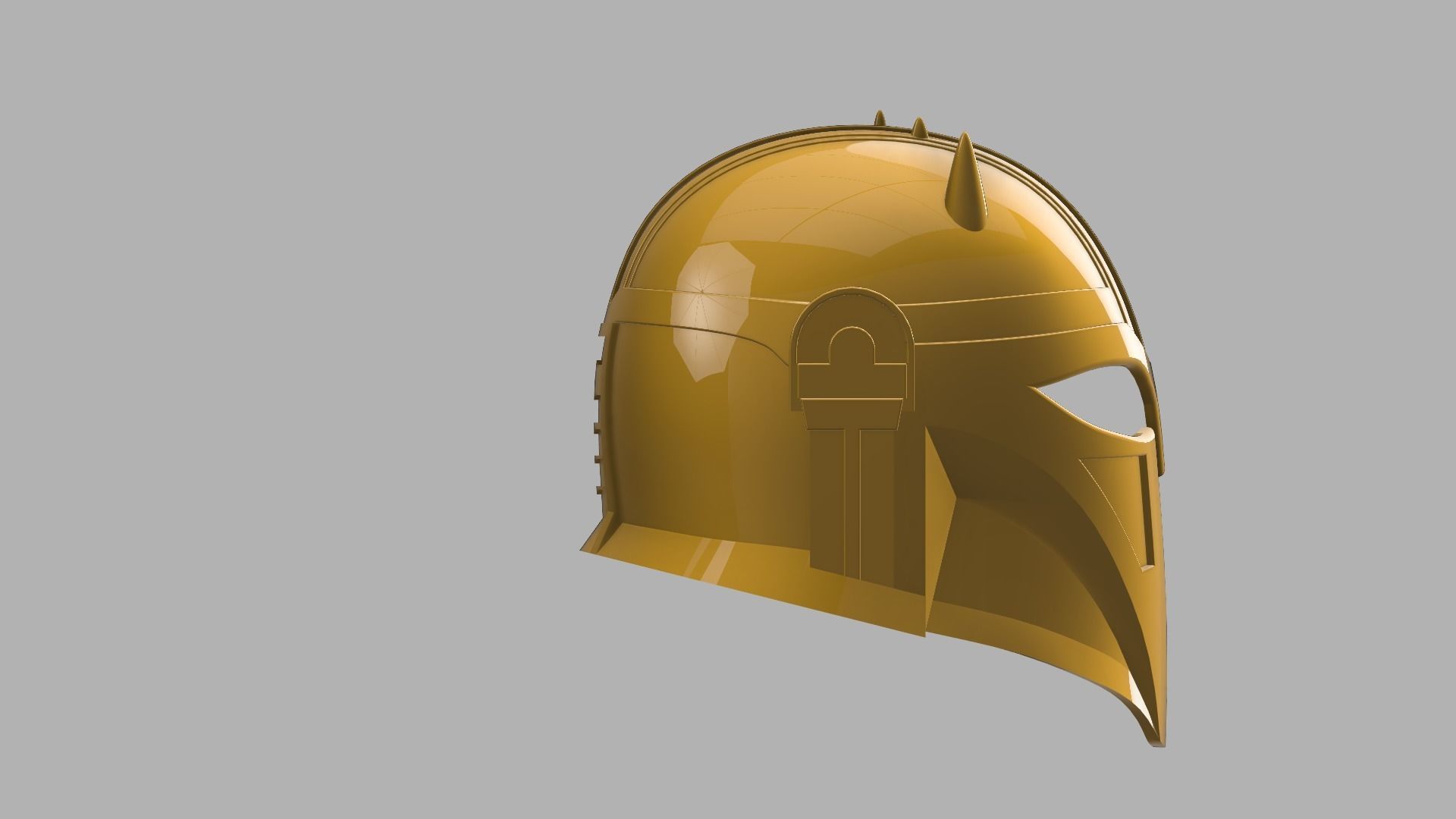 Mandalorian the armorer helm 3D print model_1