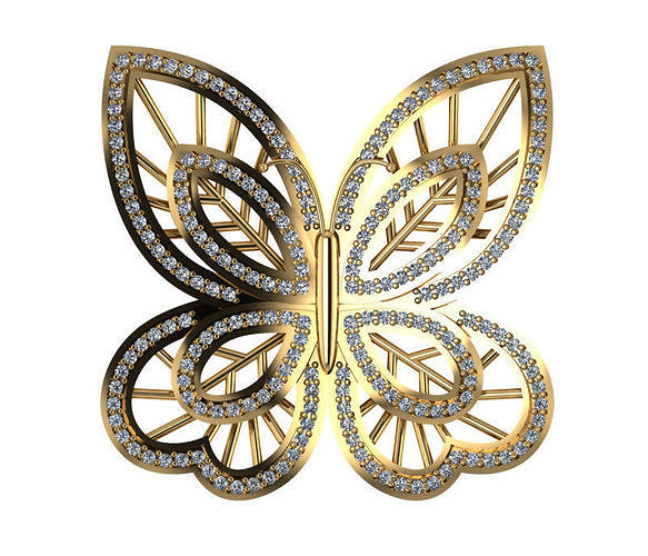 Butterfly jewelry 3D print model