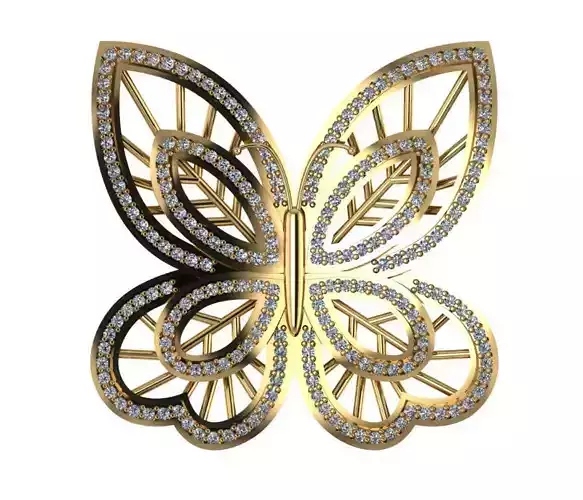 Butterfly jewelry 3D print model