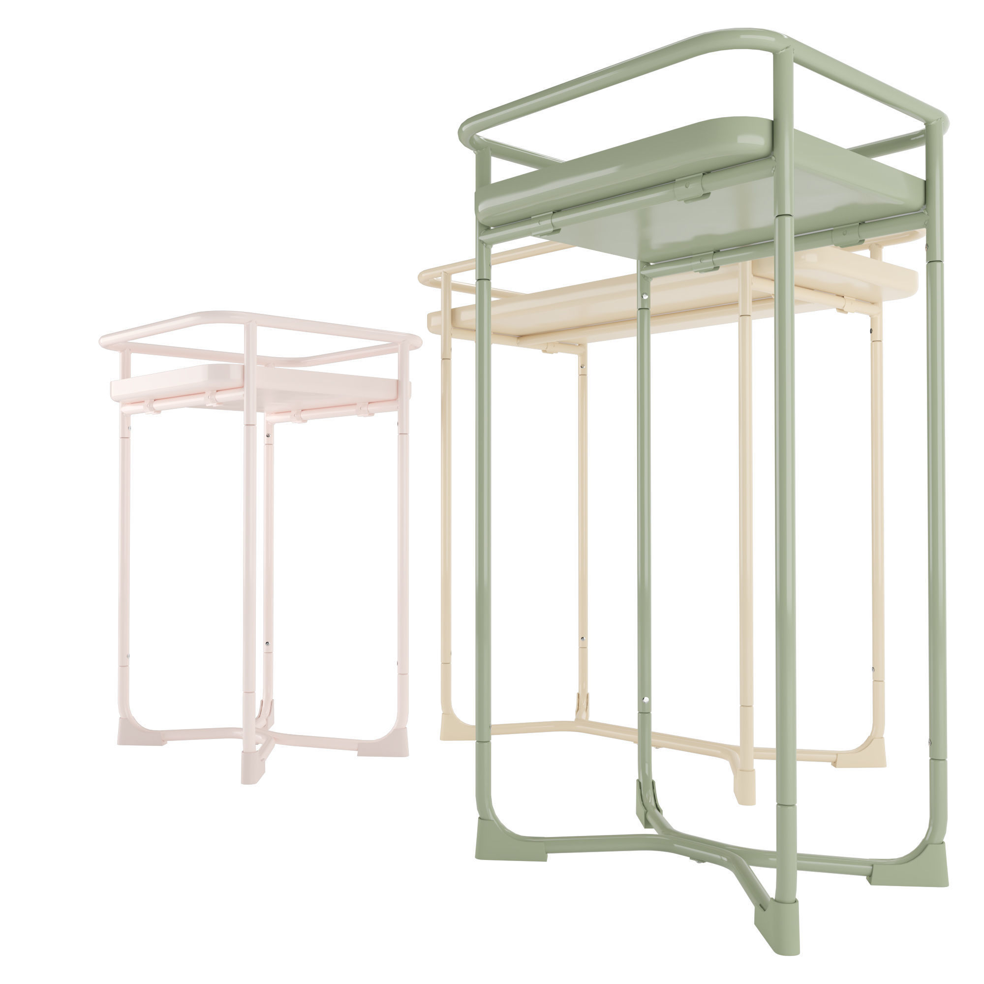 IKEA KRYDDPEPPAR with cactus and BITTERGURKA Watering can 3D model_1