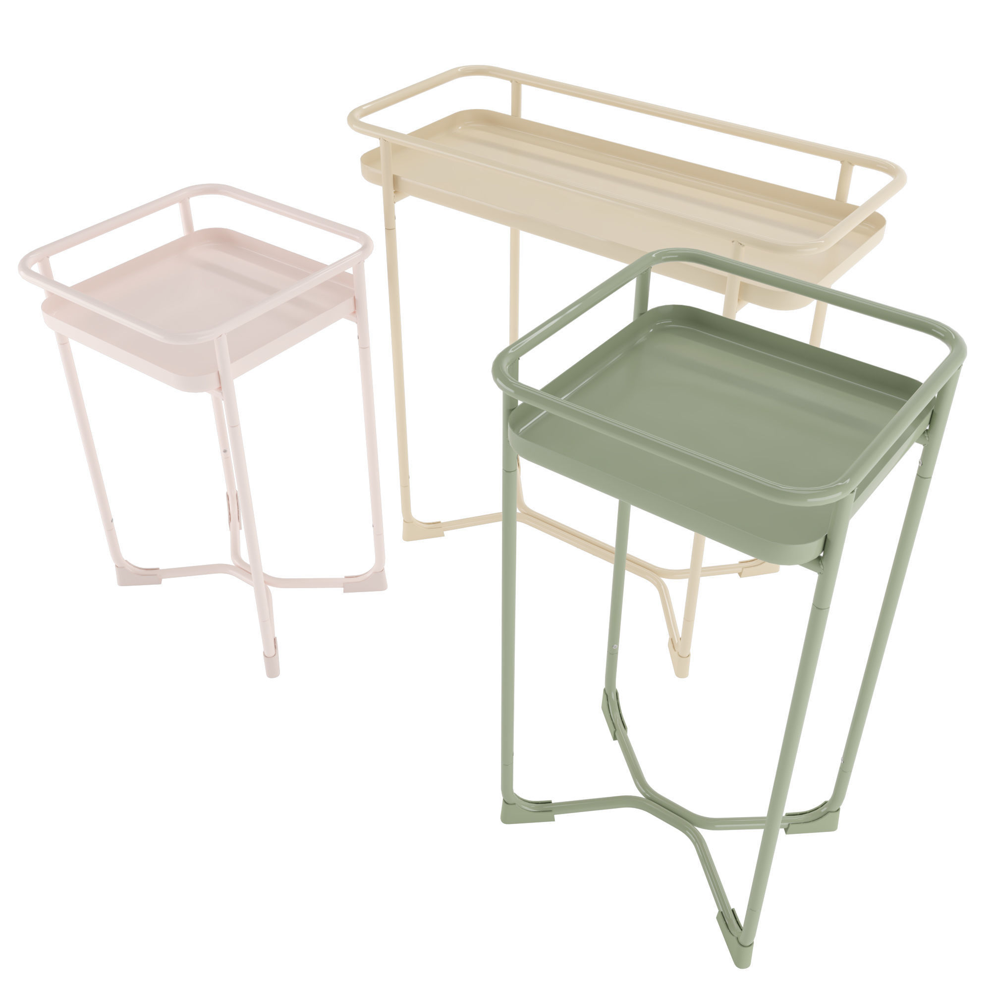 IKEA KRYDDPEPPAR with cactus and BITTERGURKA Watering can 3D model_18