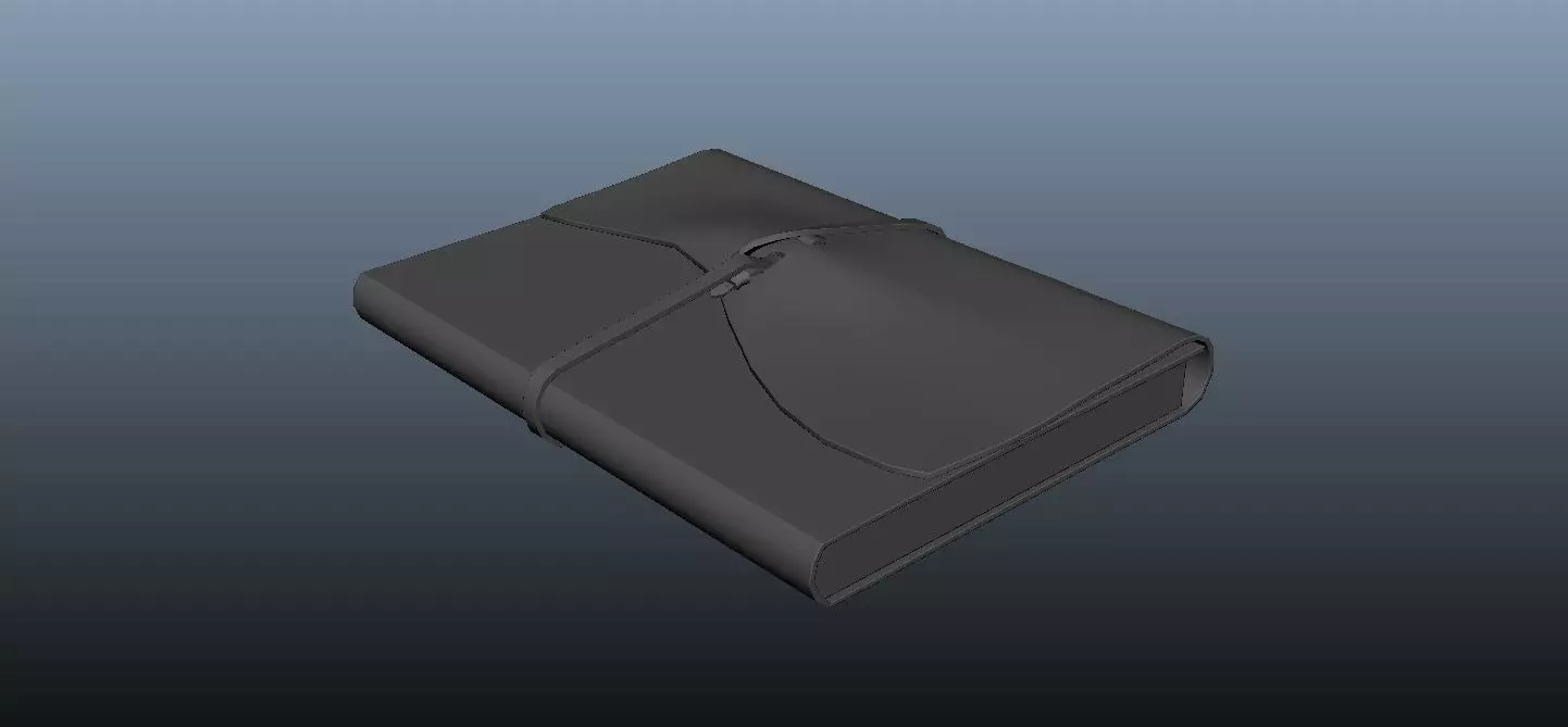 LeatherBook leather book Free 3D model_0