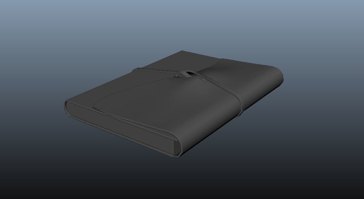 LeatherBook leather book Free 3D model_4
