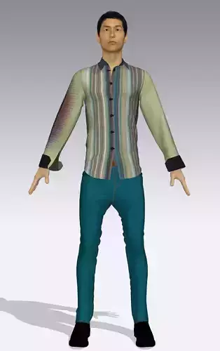 Man Shirt  with Jeans Pant