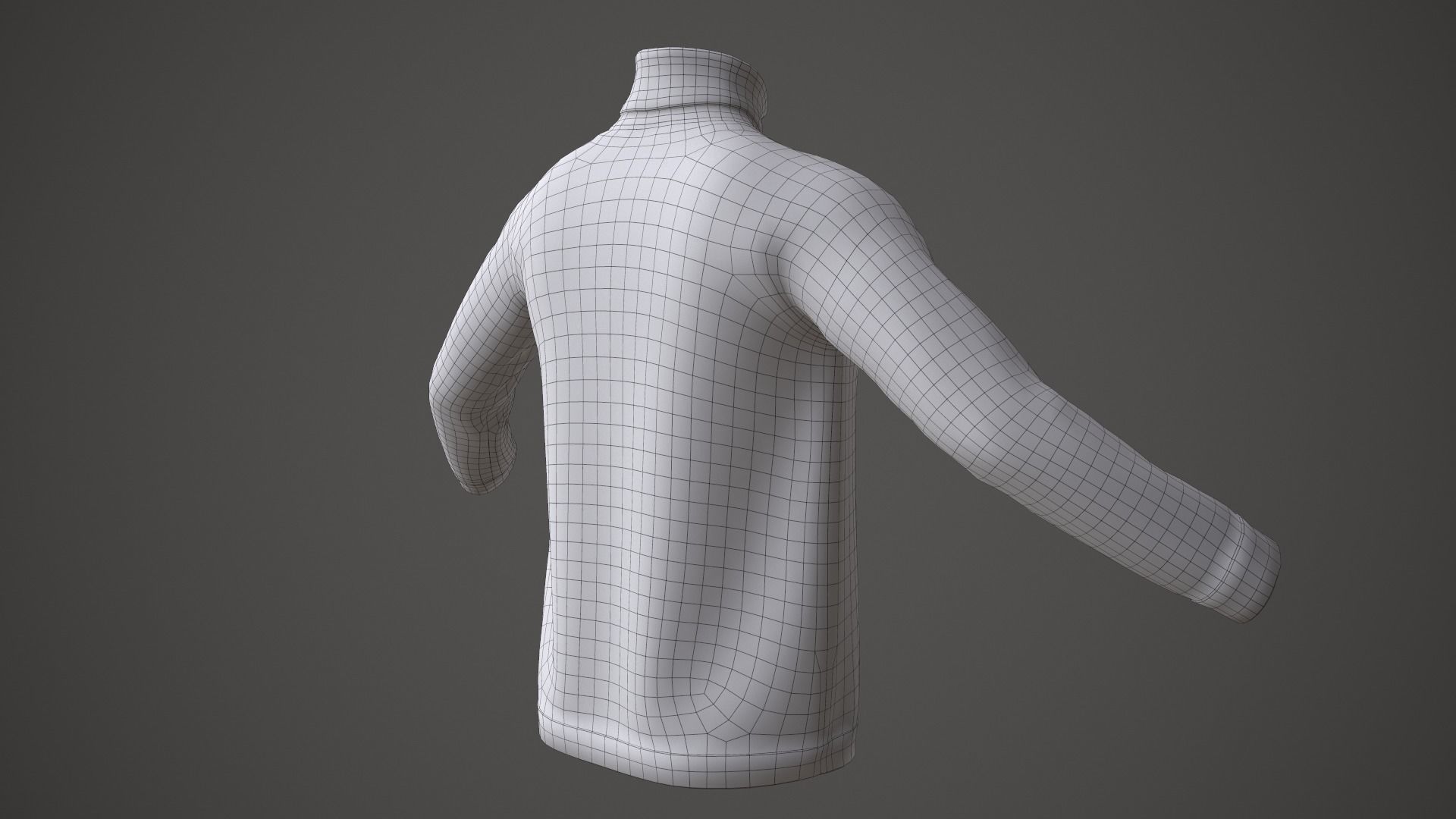 Christmas sweater Low-poly 3D model_19