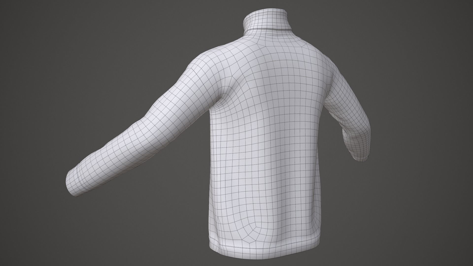 Christmas sweater Low-poly 3D model_18