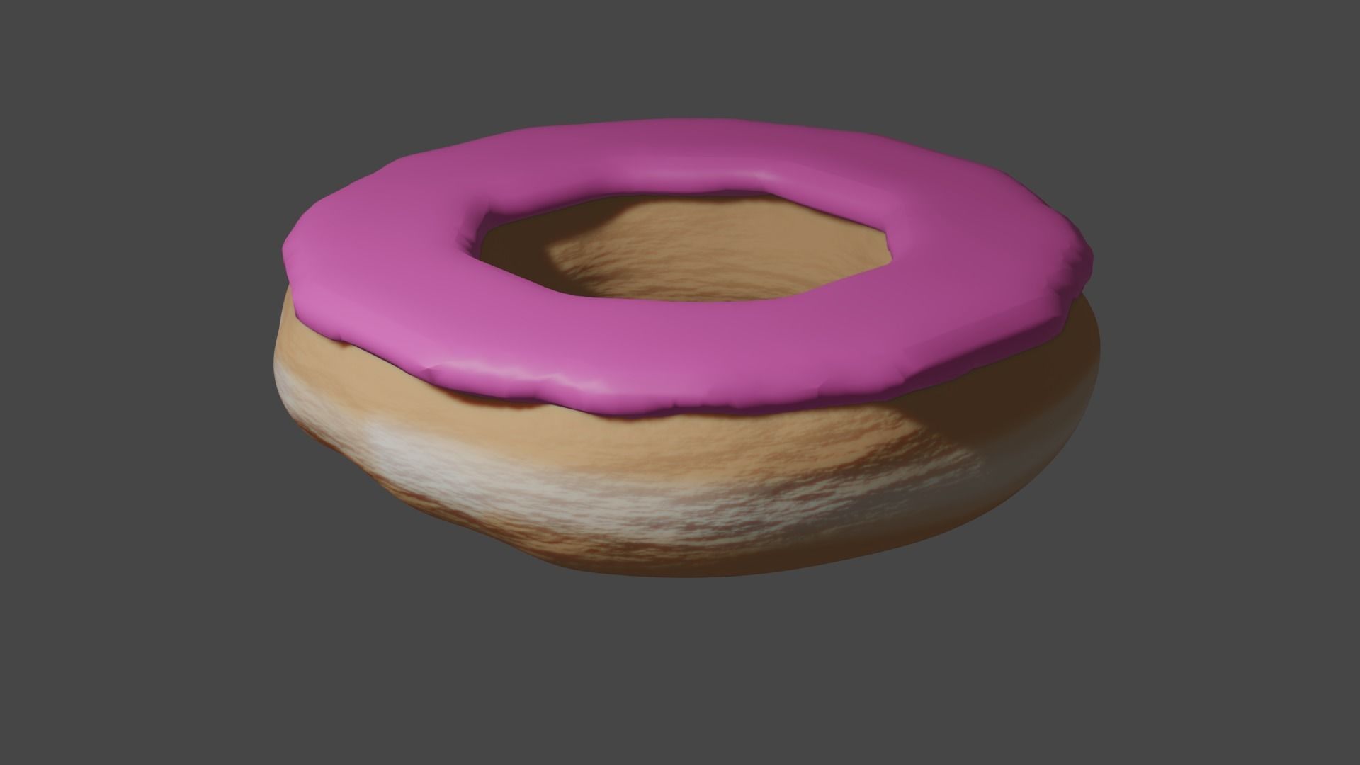 Donut blender project and render Free 3D model_1