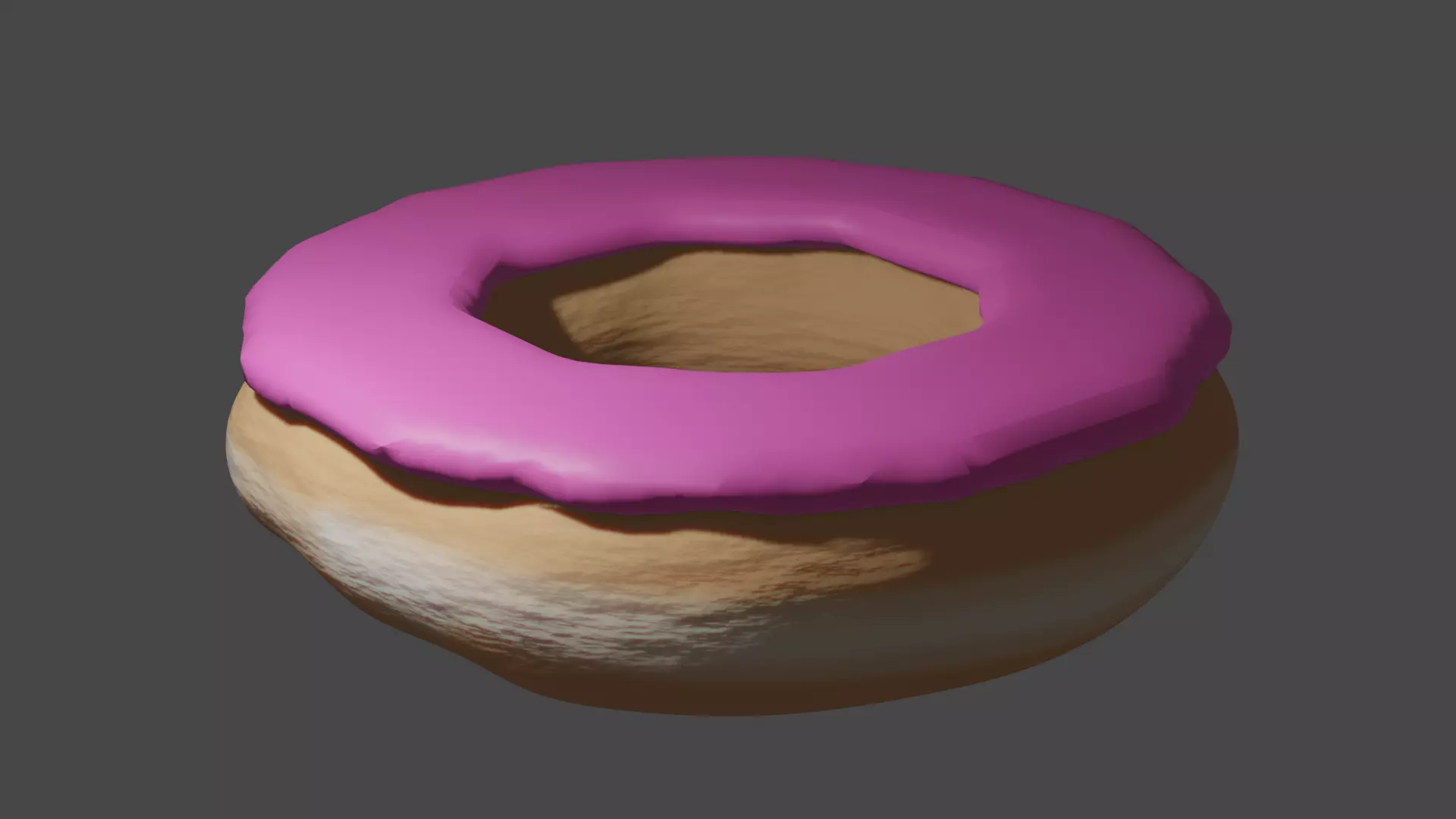 Donut blender project and render Free 3D model_0