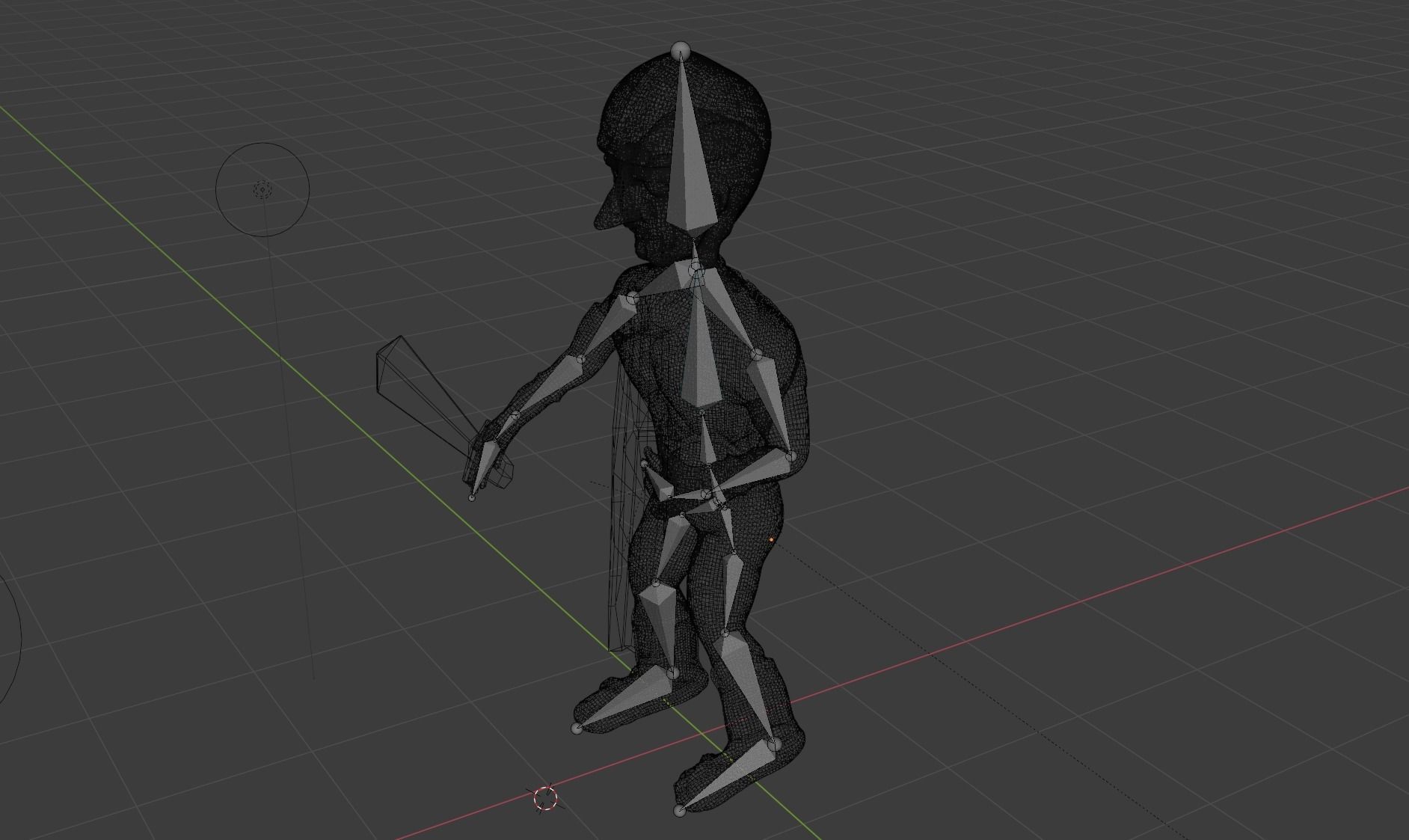 Swordsman Character Lowpoly Low-poly 3D model_7