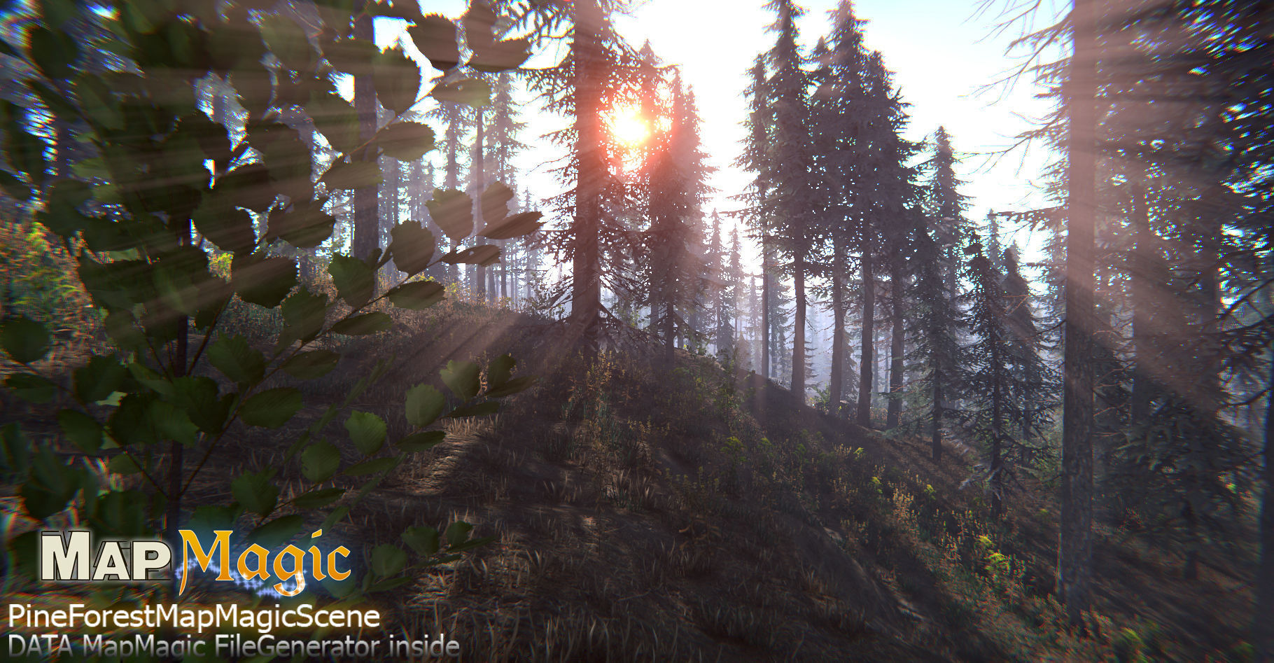 Spruce Trees Pack Unity Low-poly 3D model_5