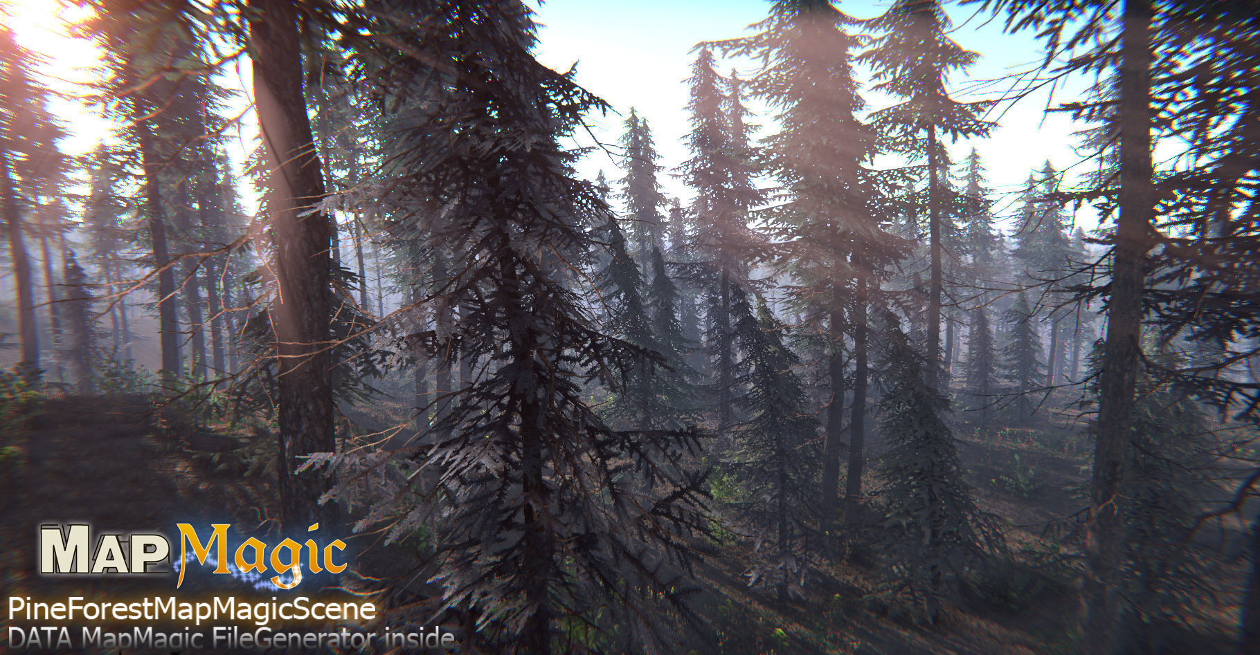 Spruce Trees Pack Unity Low-poly 3D model_7