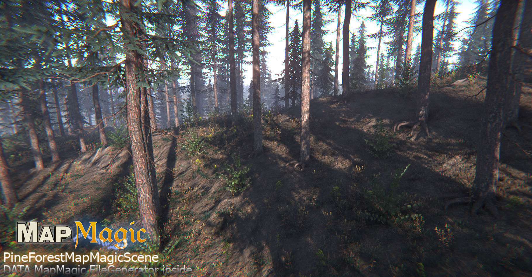 Spruce Trees Pack Unity Low-poly 3D model_3