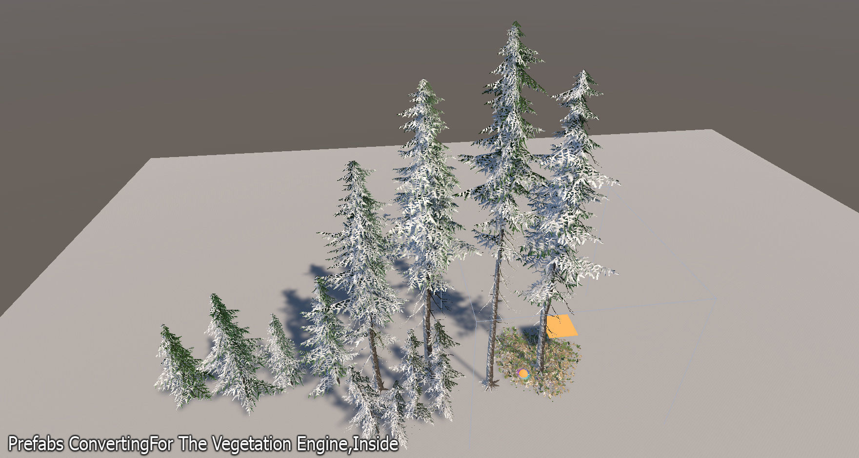 Spruce Trees Pack Unity Low-poly 3D model_21