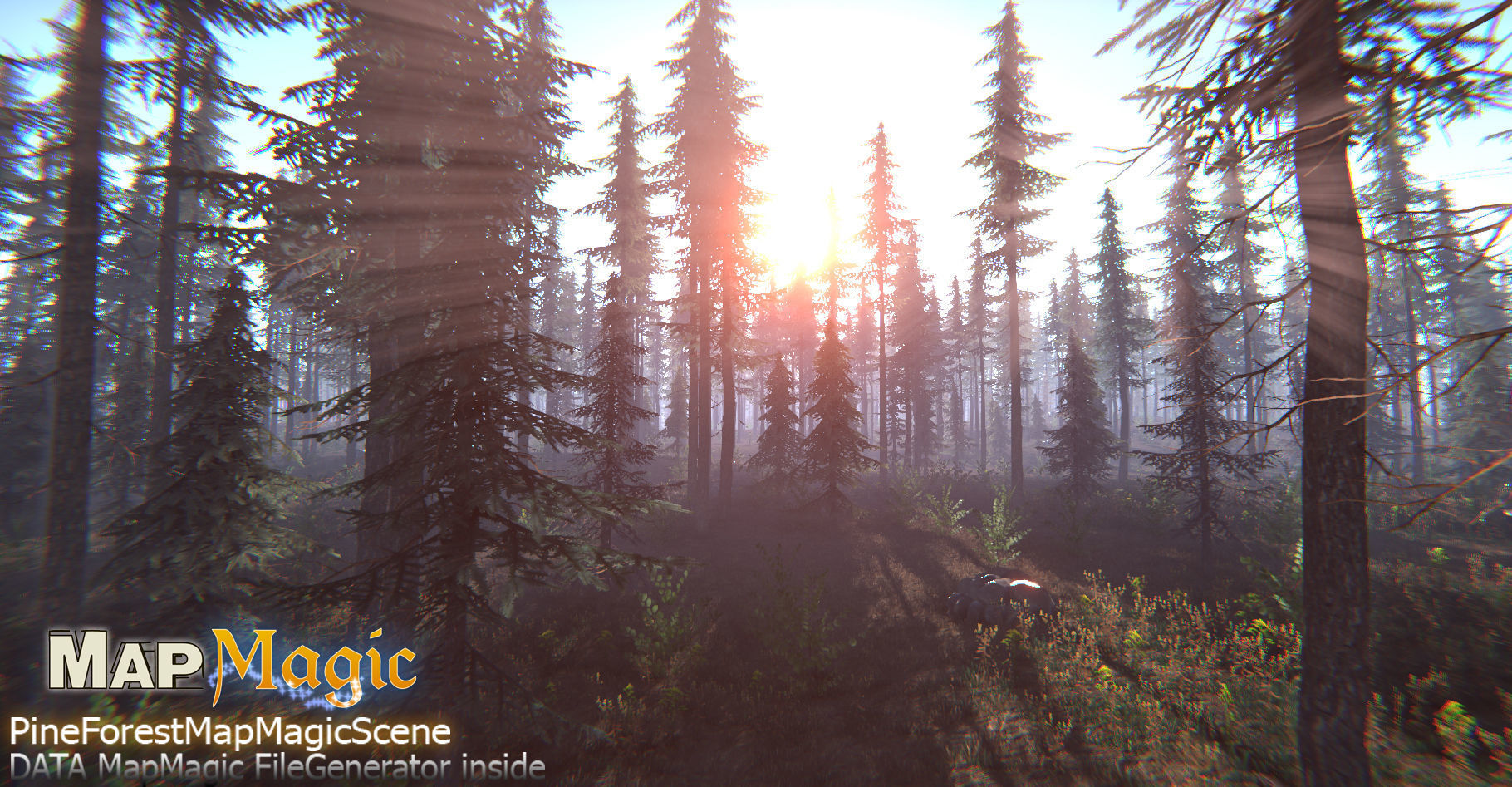 Spruce Trees Pack Unity Low-poly 3D model_9
