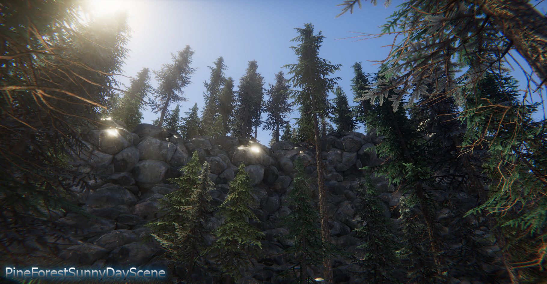 Spruce Trees Pack Unity Low-poly 3D model_4