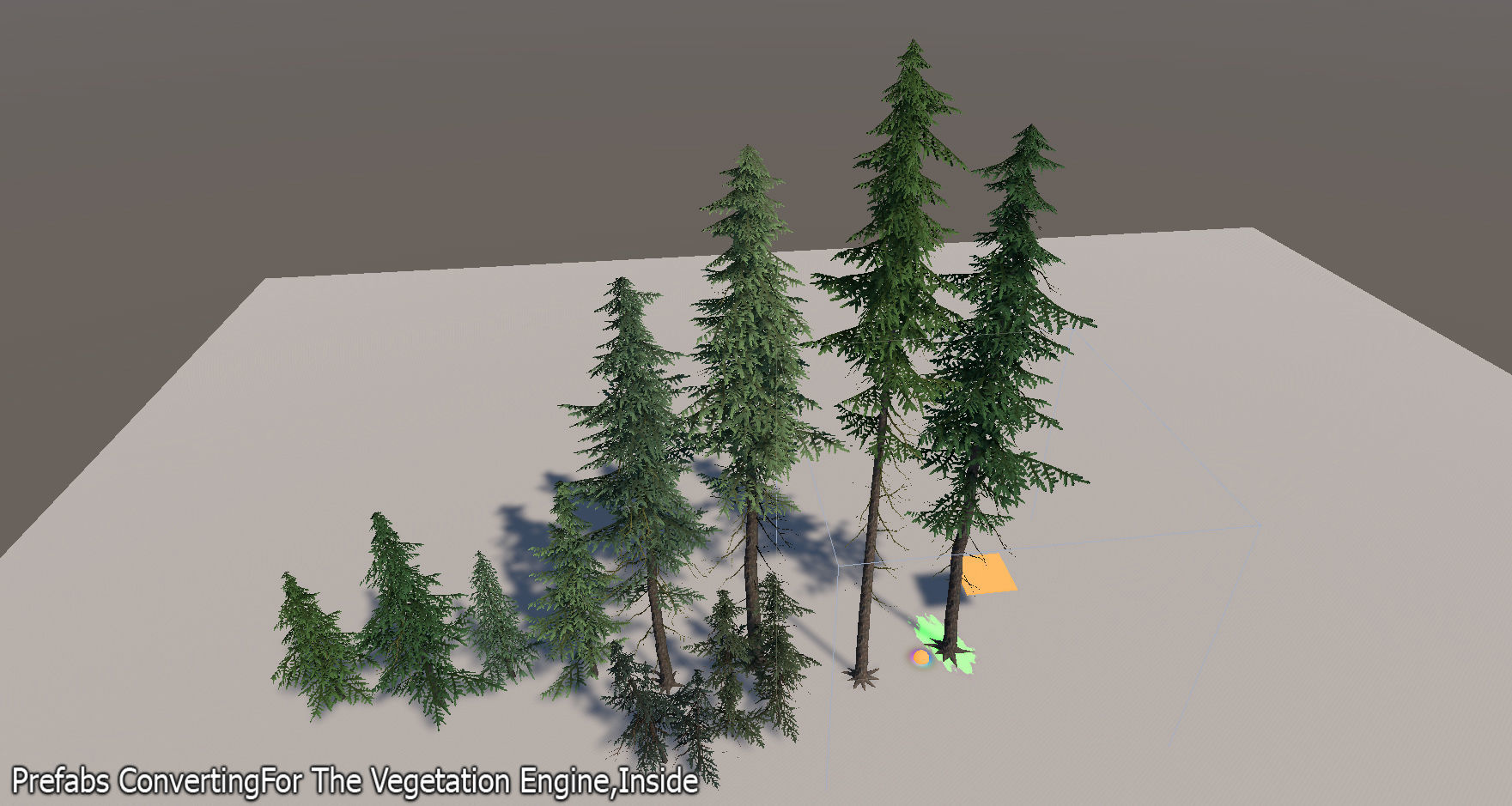 Spruce Trees Pack Unity Low-poly 3D model_20