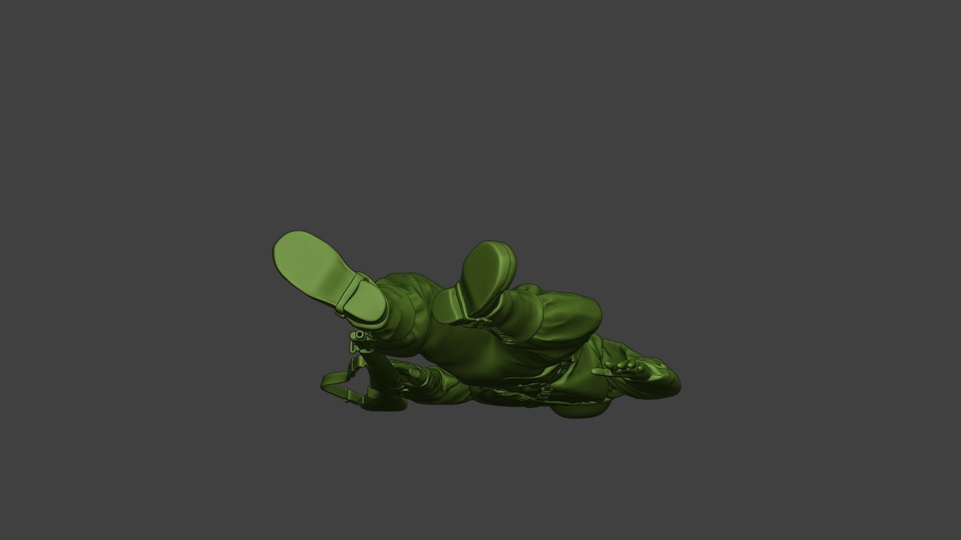 American soldier ww2 killed A11 3D print model_29