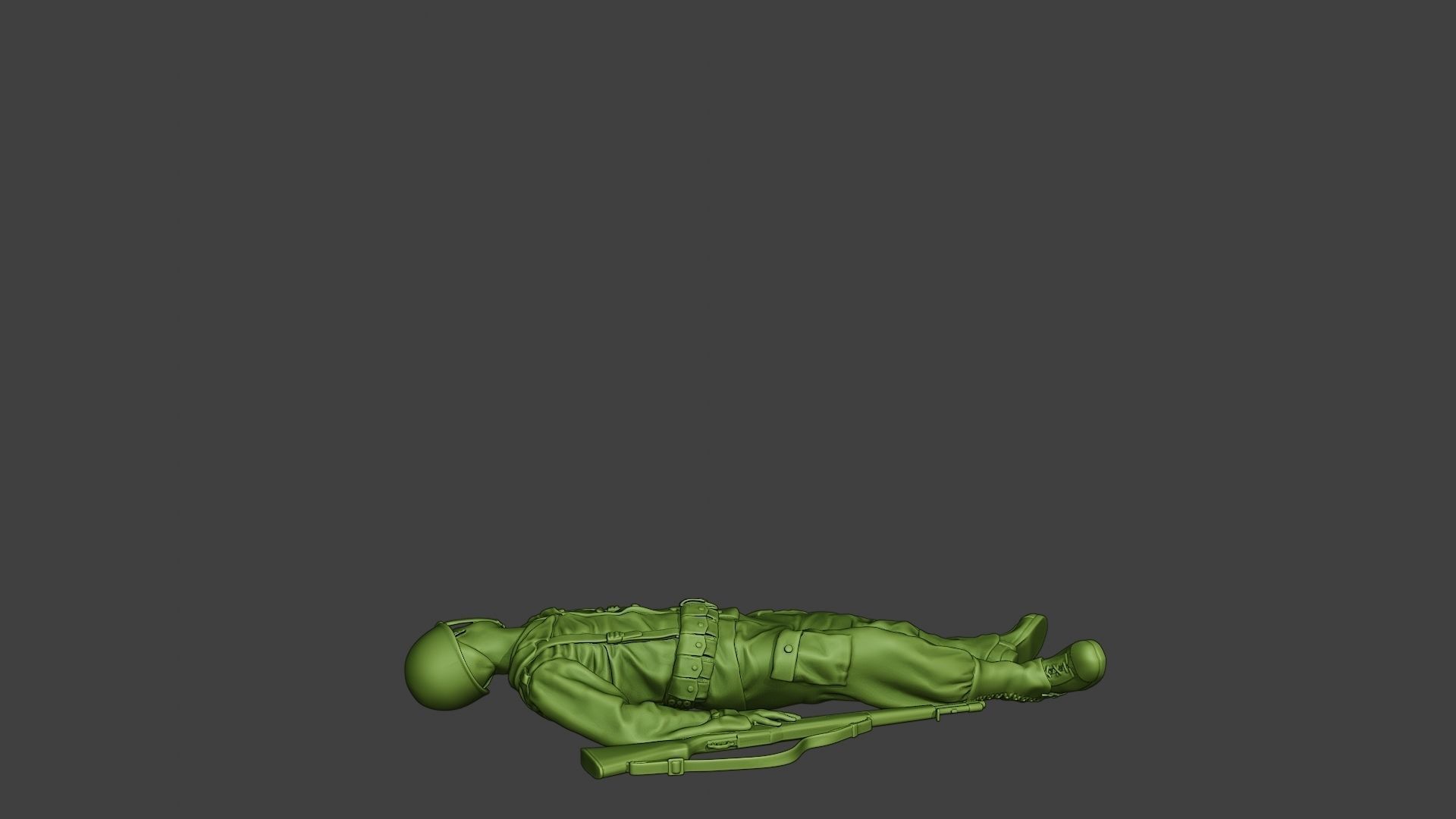 American soldier ww2 killed A11 3D print model_6