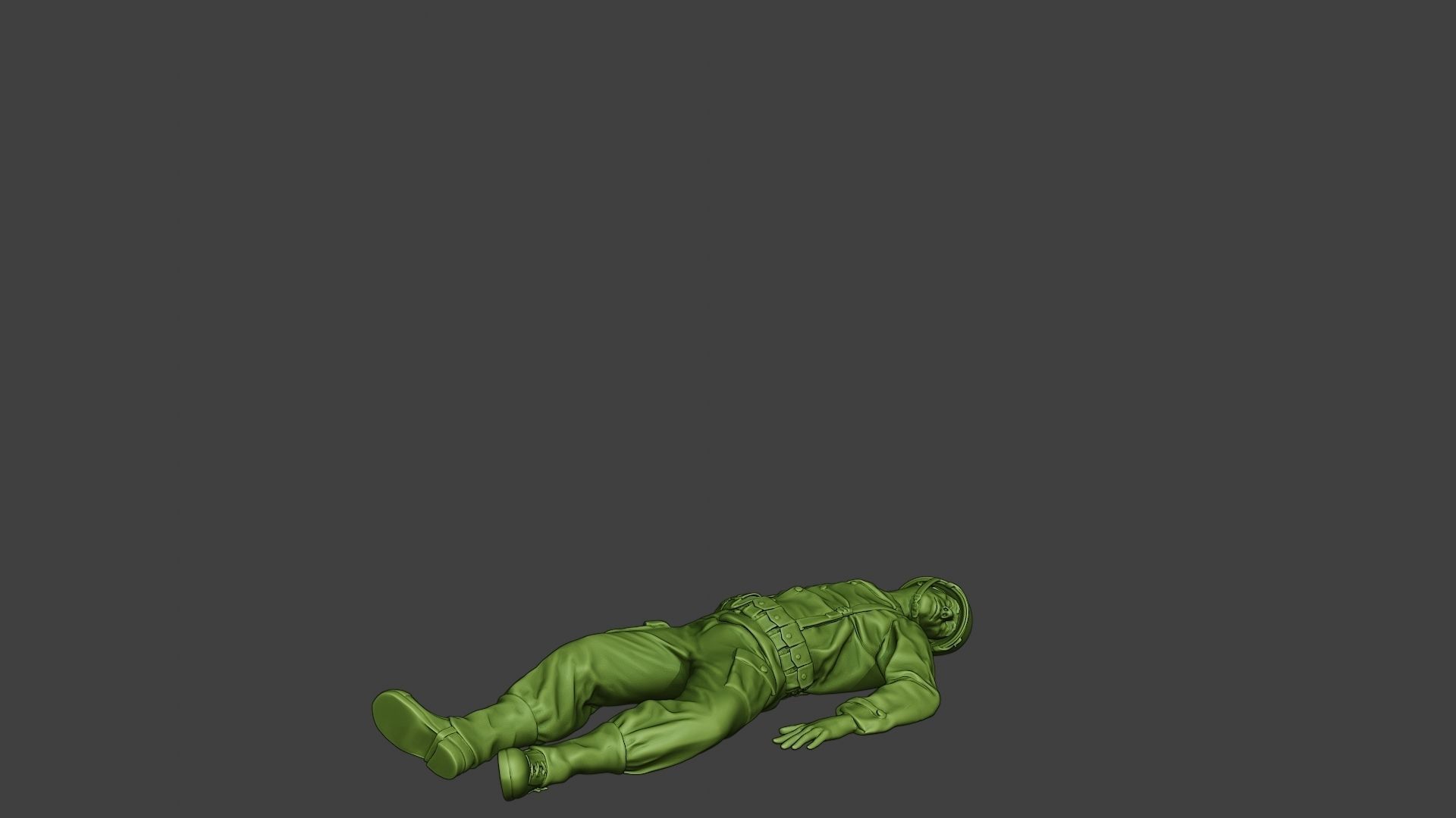 American soldier ww2 killed A11 3D print model_10