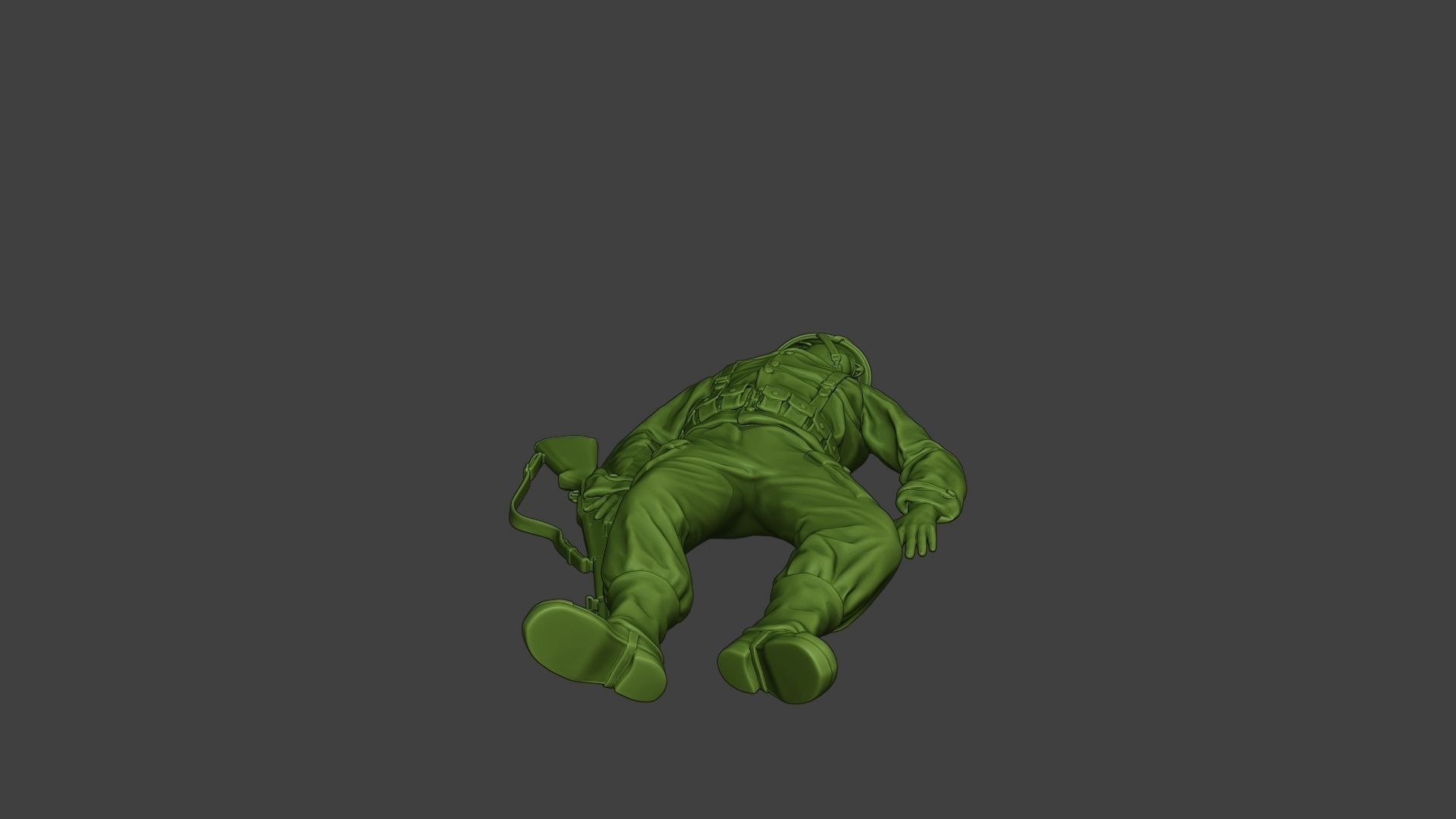 American soldier ww2 killed A11 3D print model_30