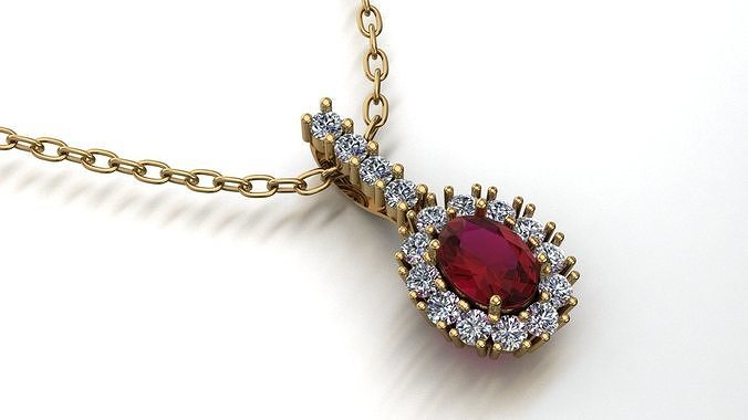 ruby pendant 3D print model