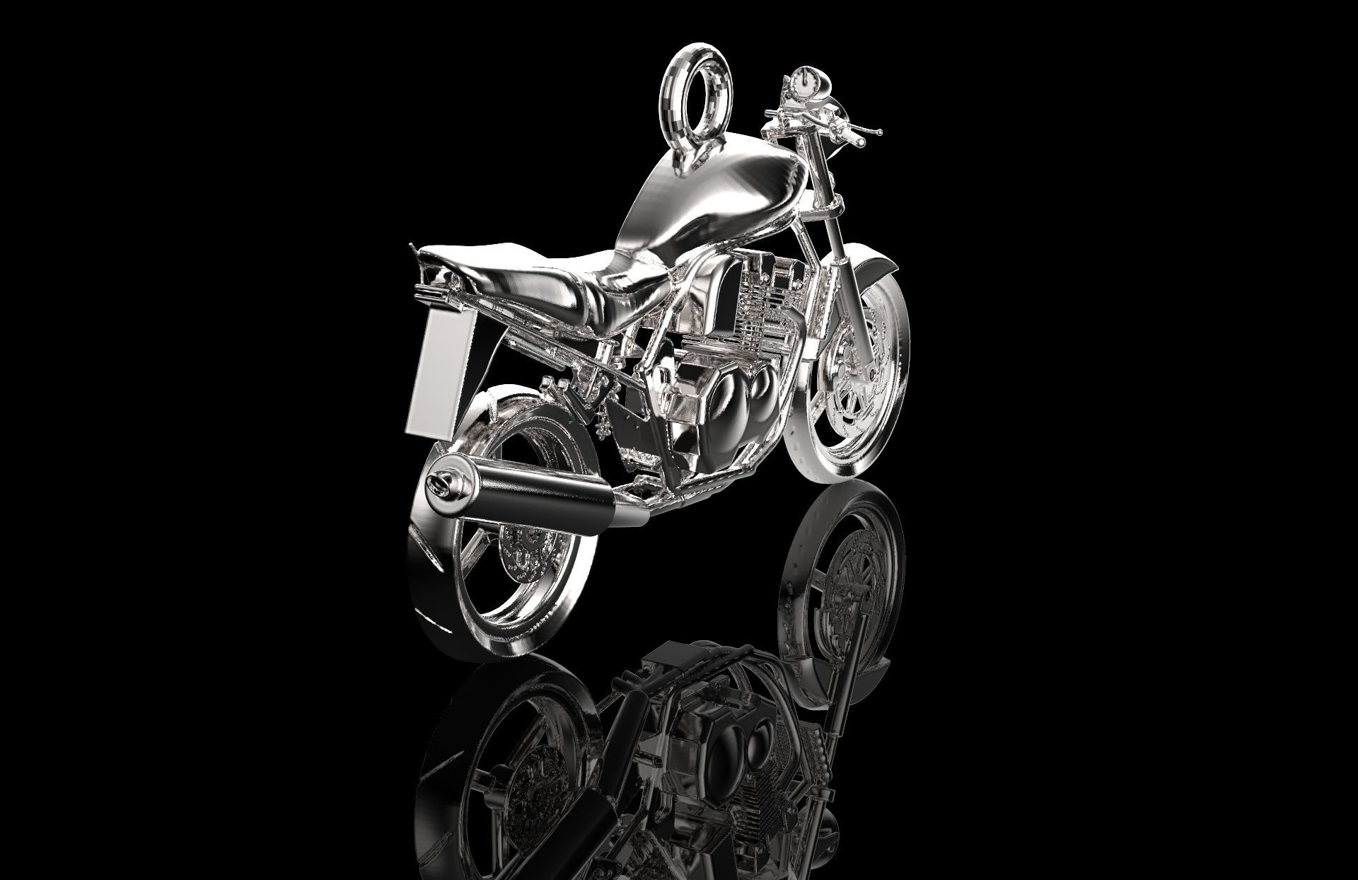 Suzuki  1200 Bandit Pendant  3D print model_4