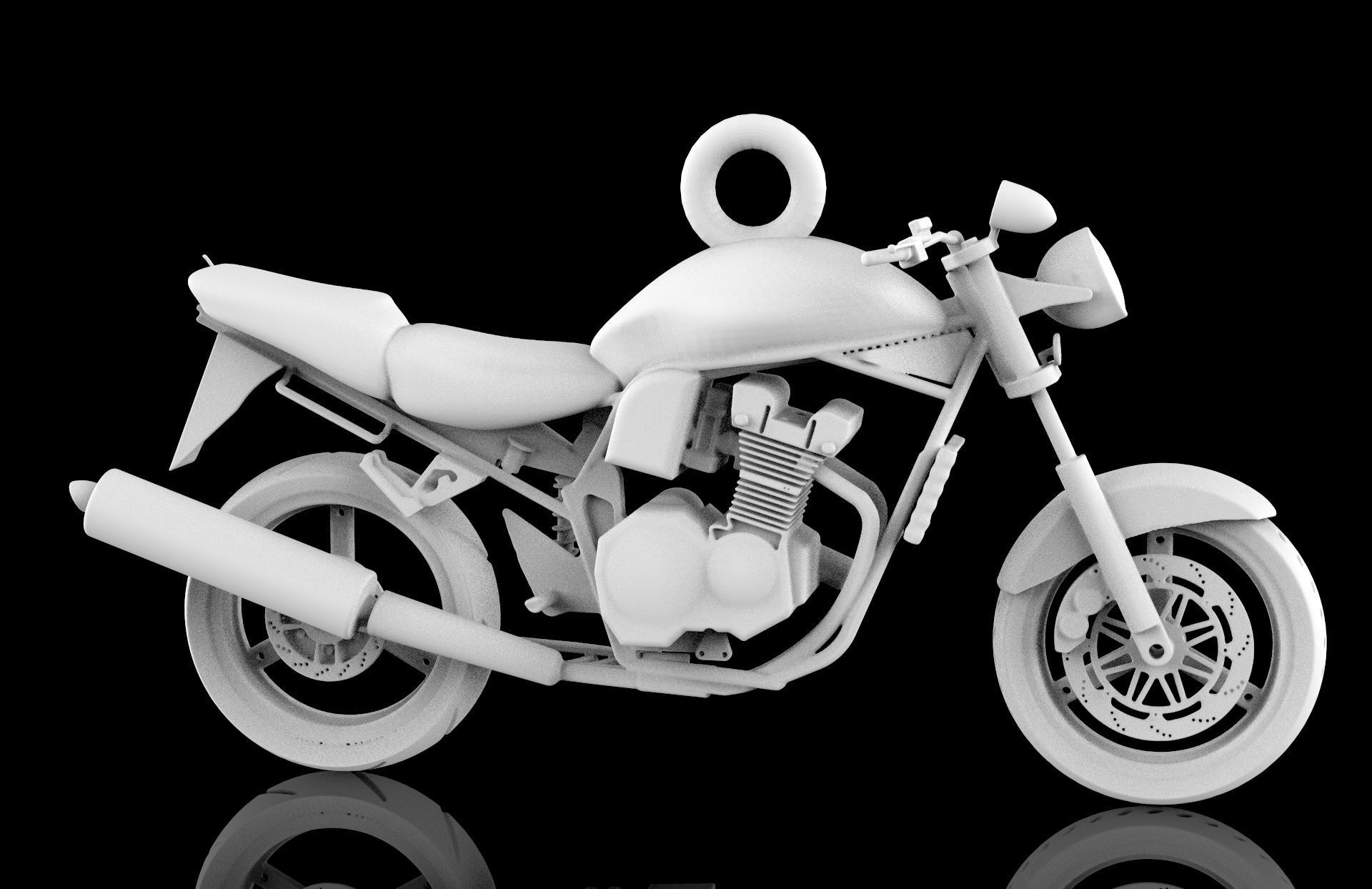 Suzuki  1200 Bandit Pendant  3D print model_2