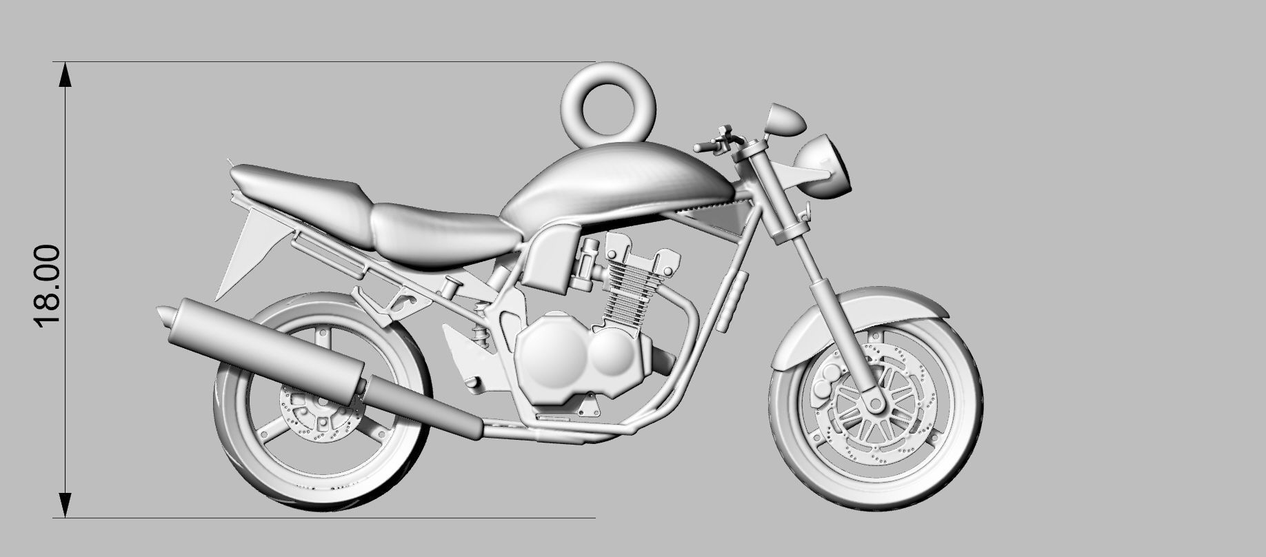 Suzuki  1200 Bandit Pendant  3D print model_25