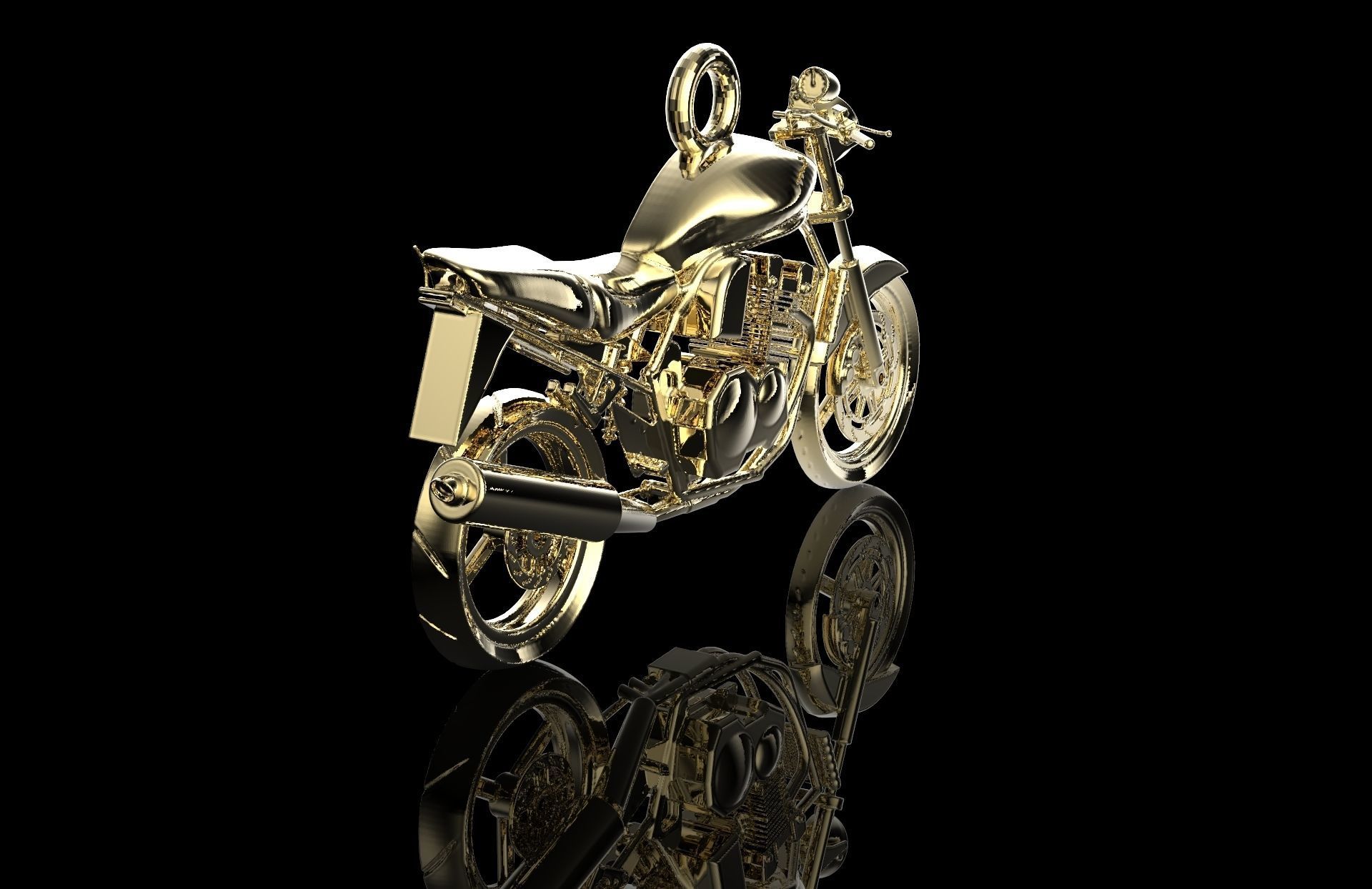 Suzuki  1200 Bandit Pendant  3D print model_3