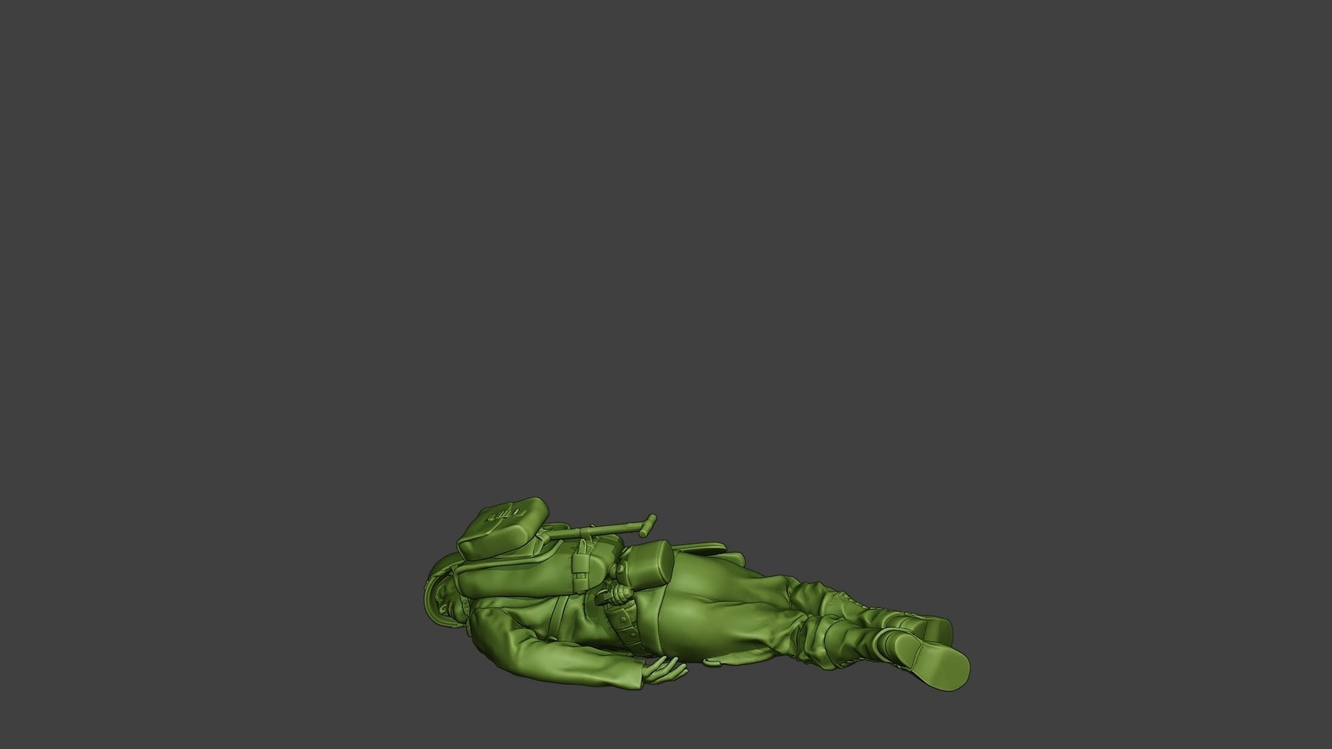 American soldier ww2 killed2 A11 3D print model_4