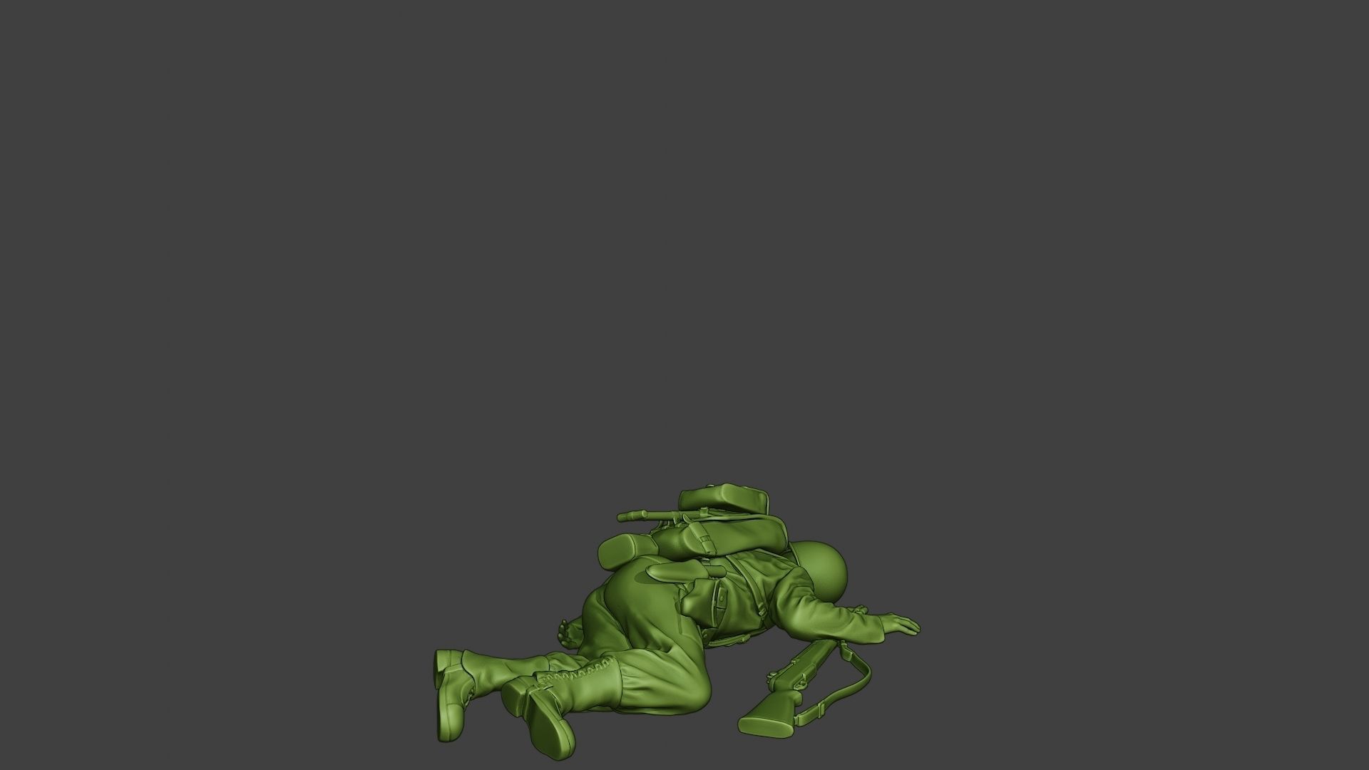 American soldier ww2 killed2 A11 3D print model_7