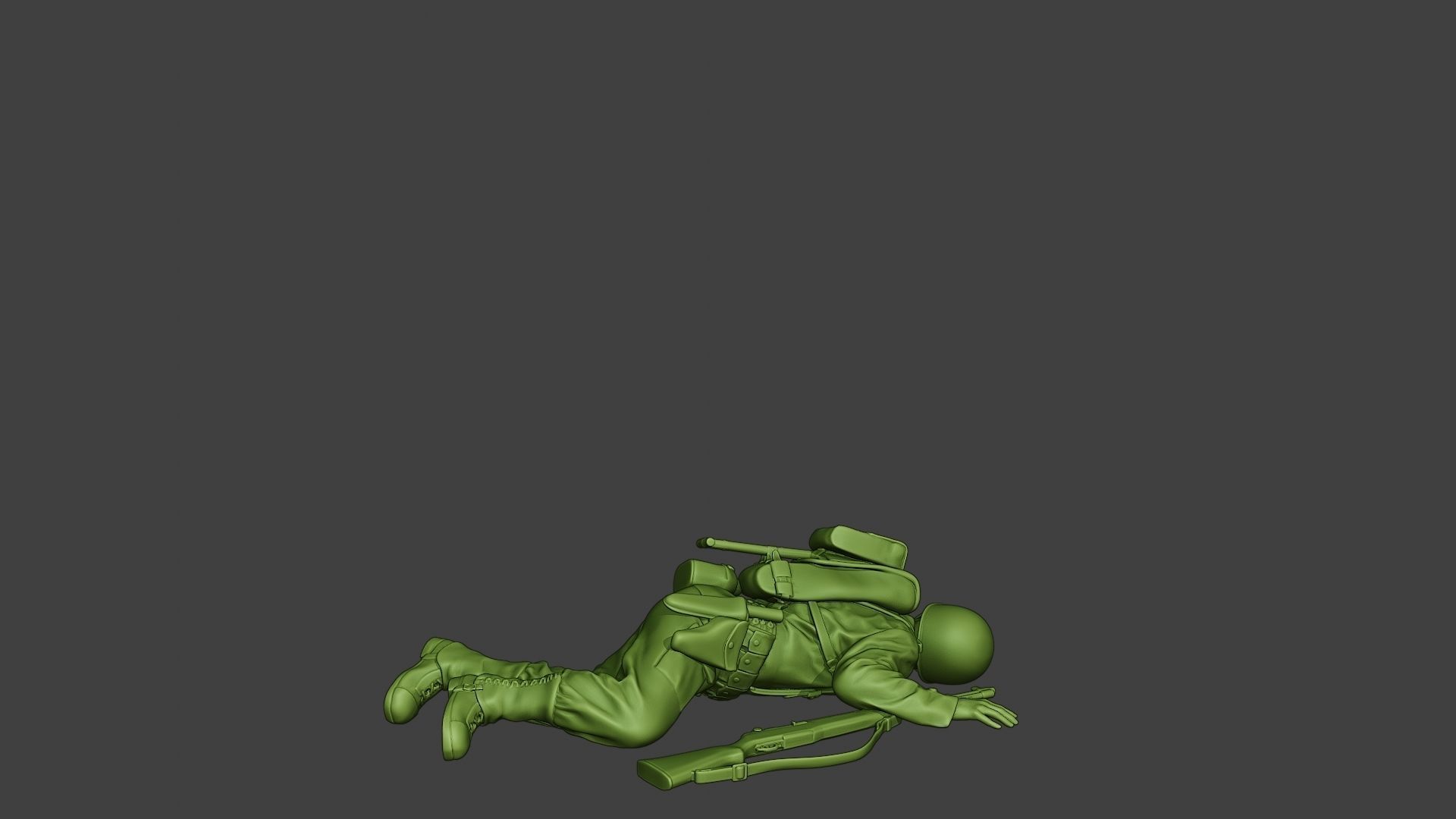 American soldier ww2 killed2 A11 3D print model_8