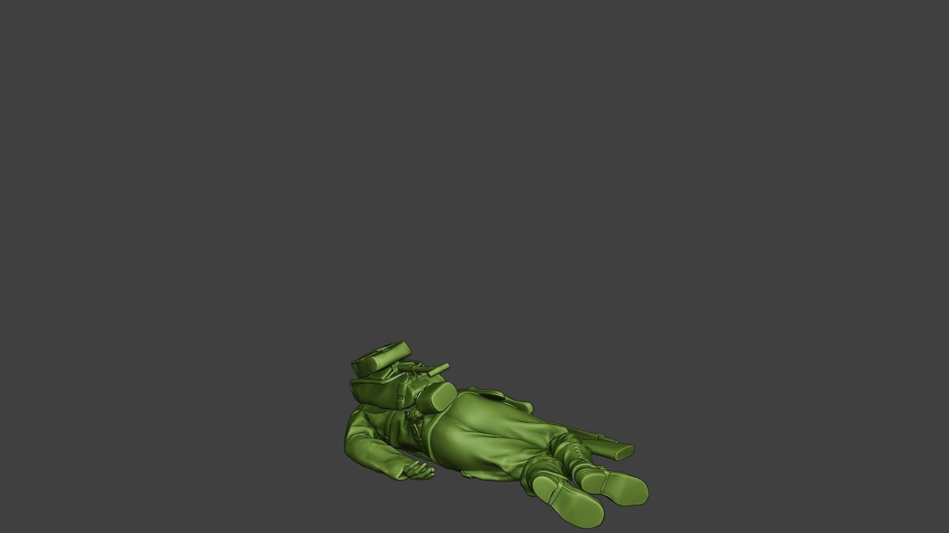 American soldier ww2 killed2 A11 3D print model_5