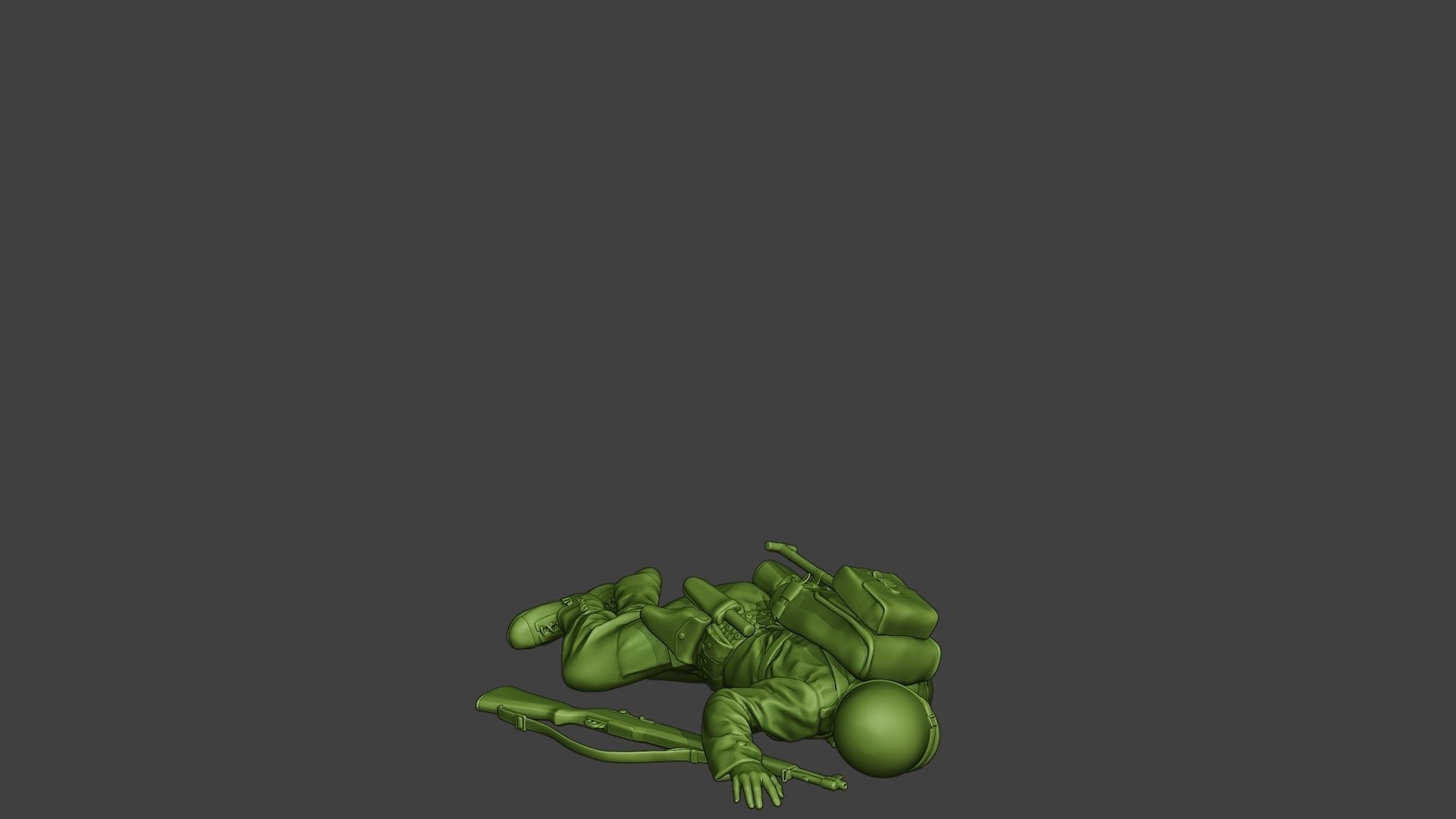 American soldier ww2 killed2 A11 3D print model_10