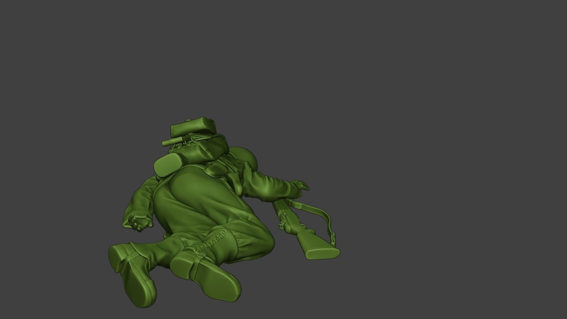 American soldier ww2 killed2 A11 3D print model_25