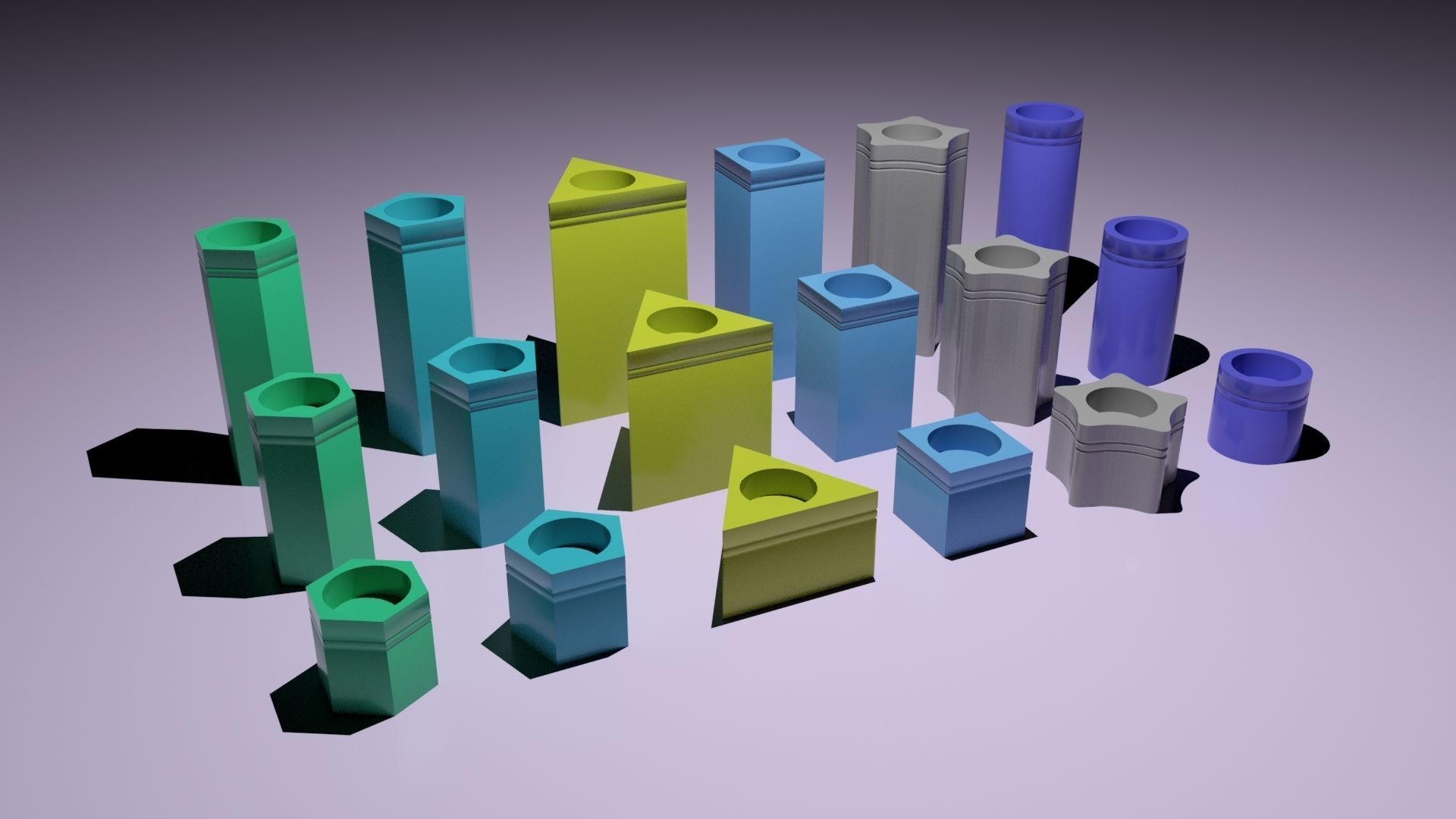 3d printable home decorative Candle holders 3D print model_9