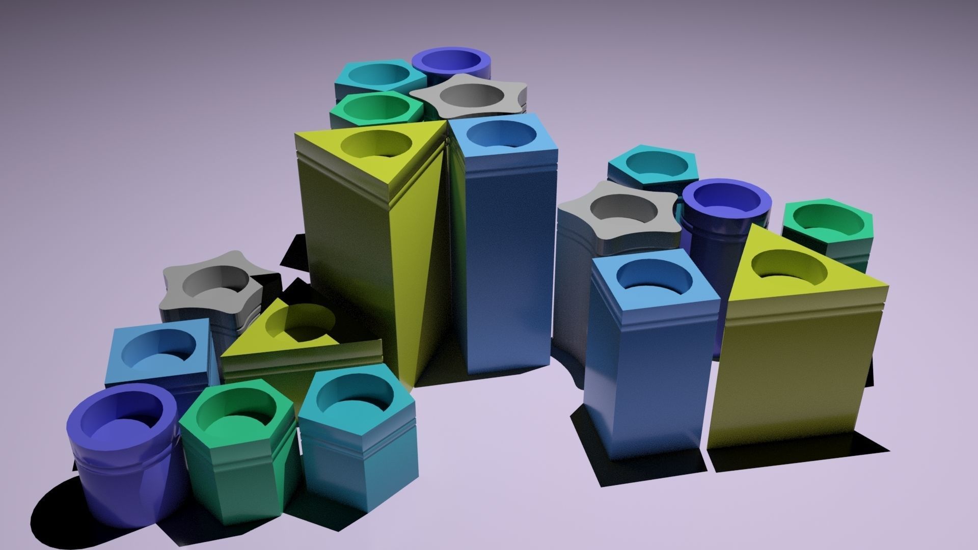 3d printable home decorative Candle holders 3D print model_17