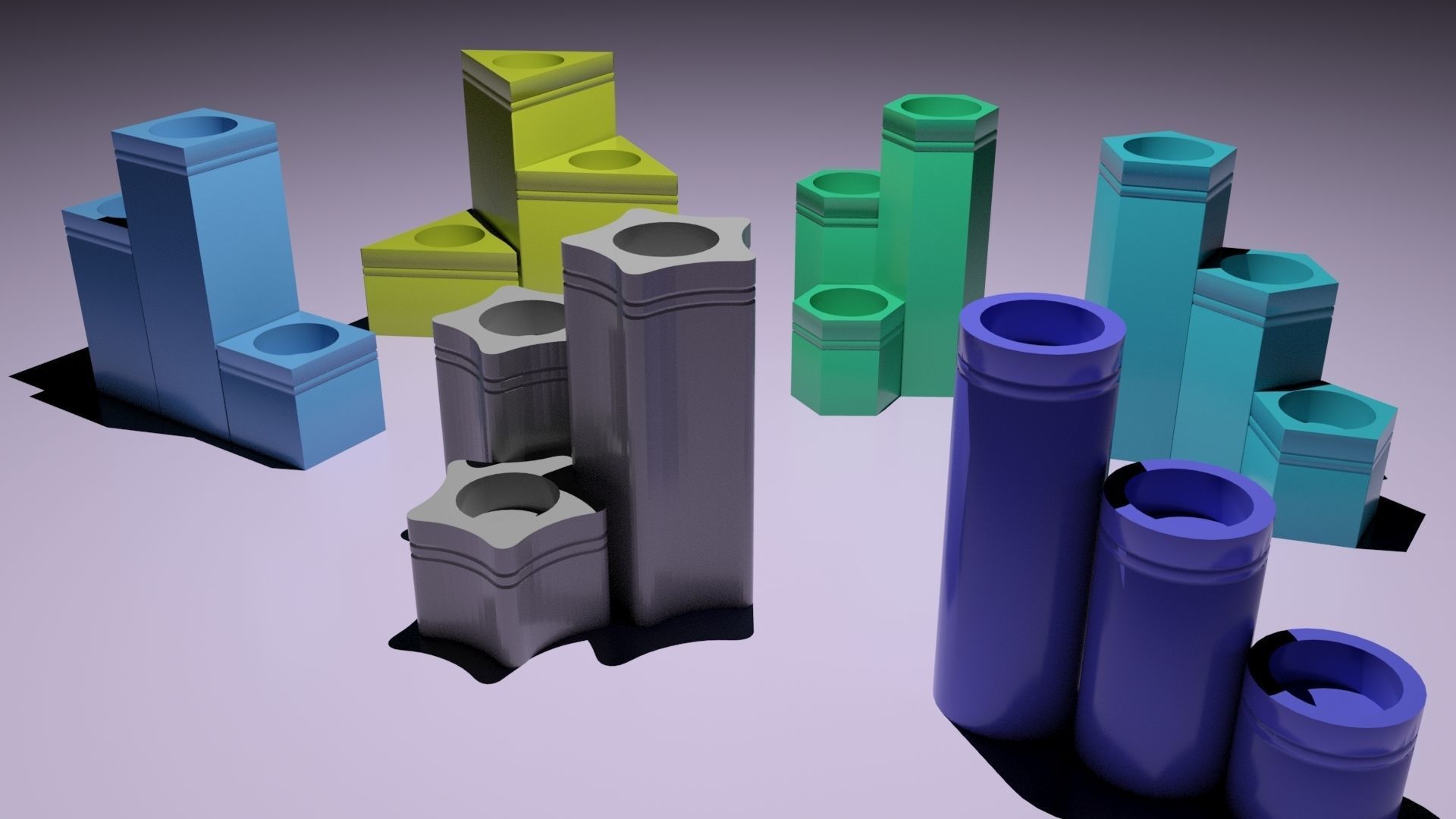 3d printable home decorative Candle holders 3D print model_3