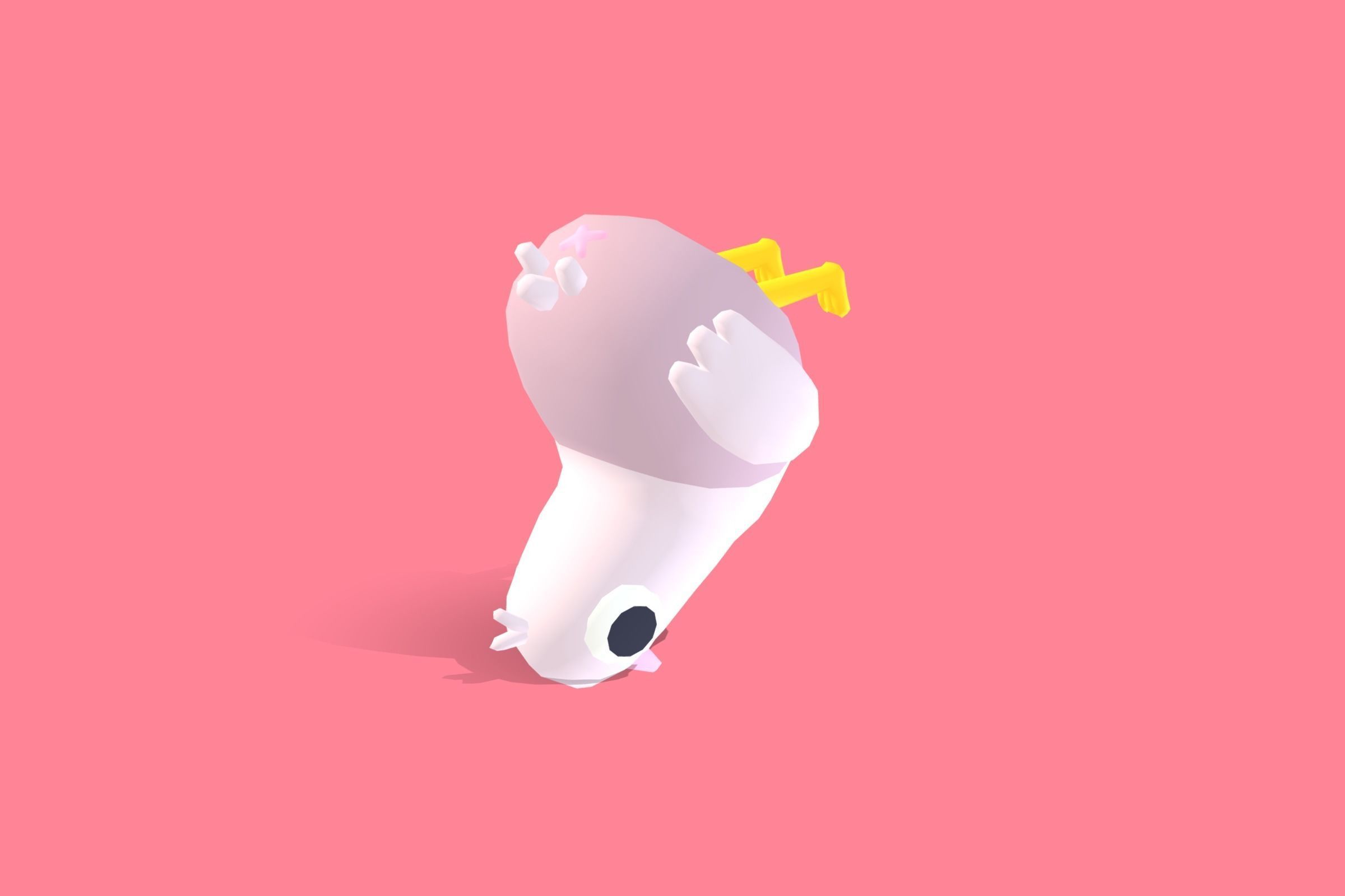 Dove - Quirky Series Low-poly 3D model_5