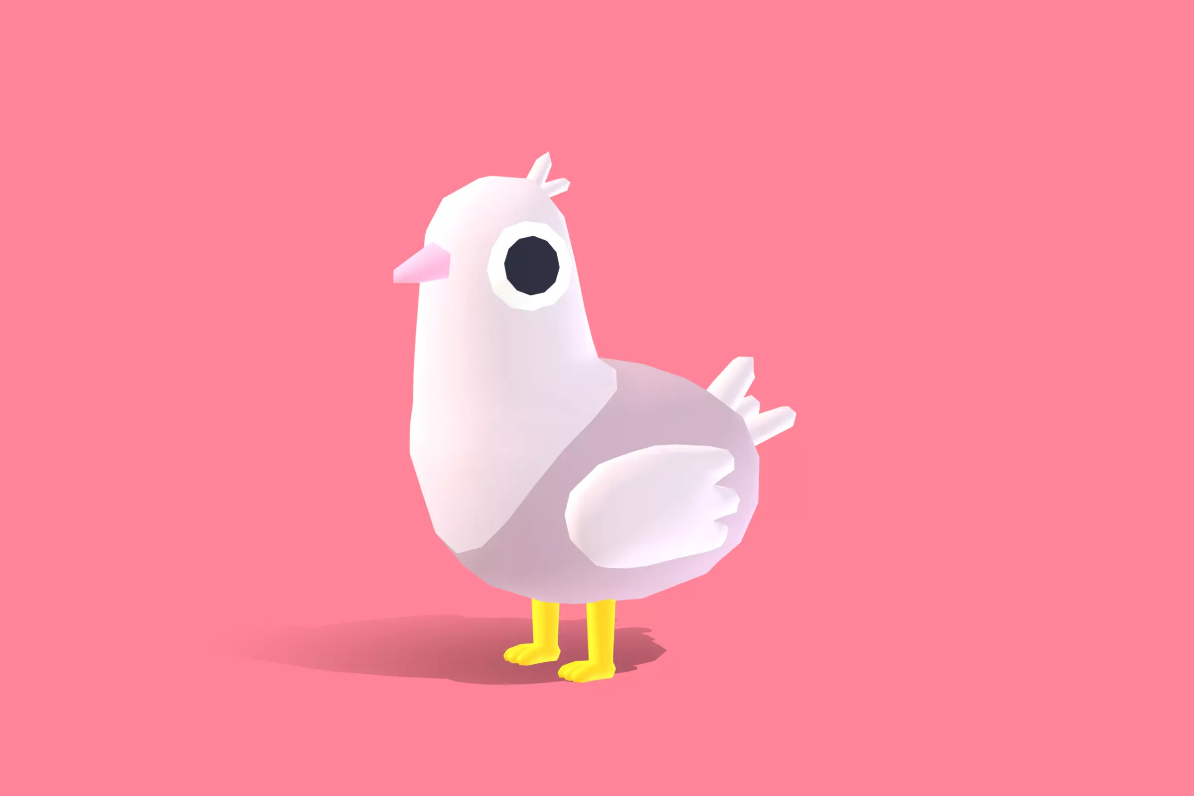 Dove - Quirky Series Low-poly 3D model_0